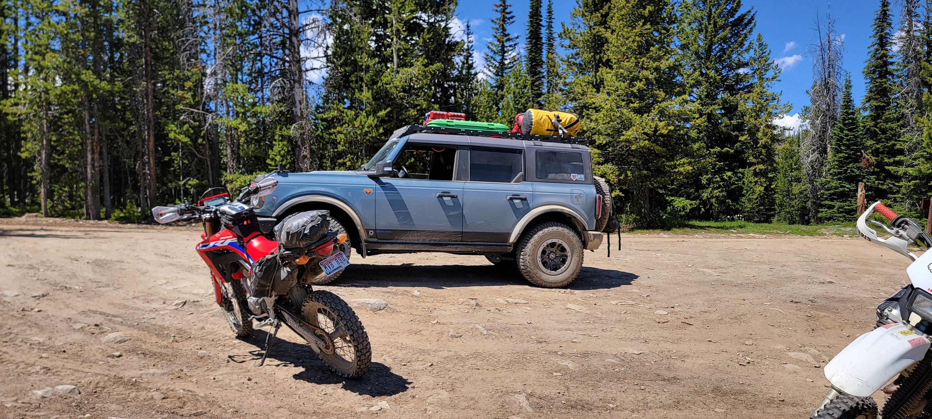 Ford Bronco Magruder Corridor trip with my 2021 Badlands and 2 adventure bikes 20220716_133101