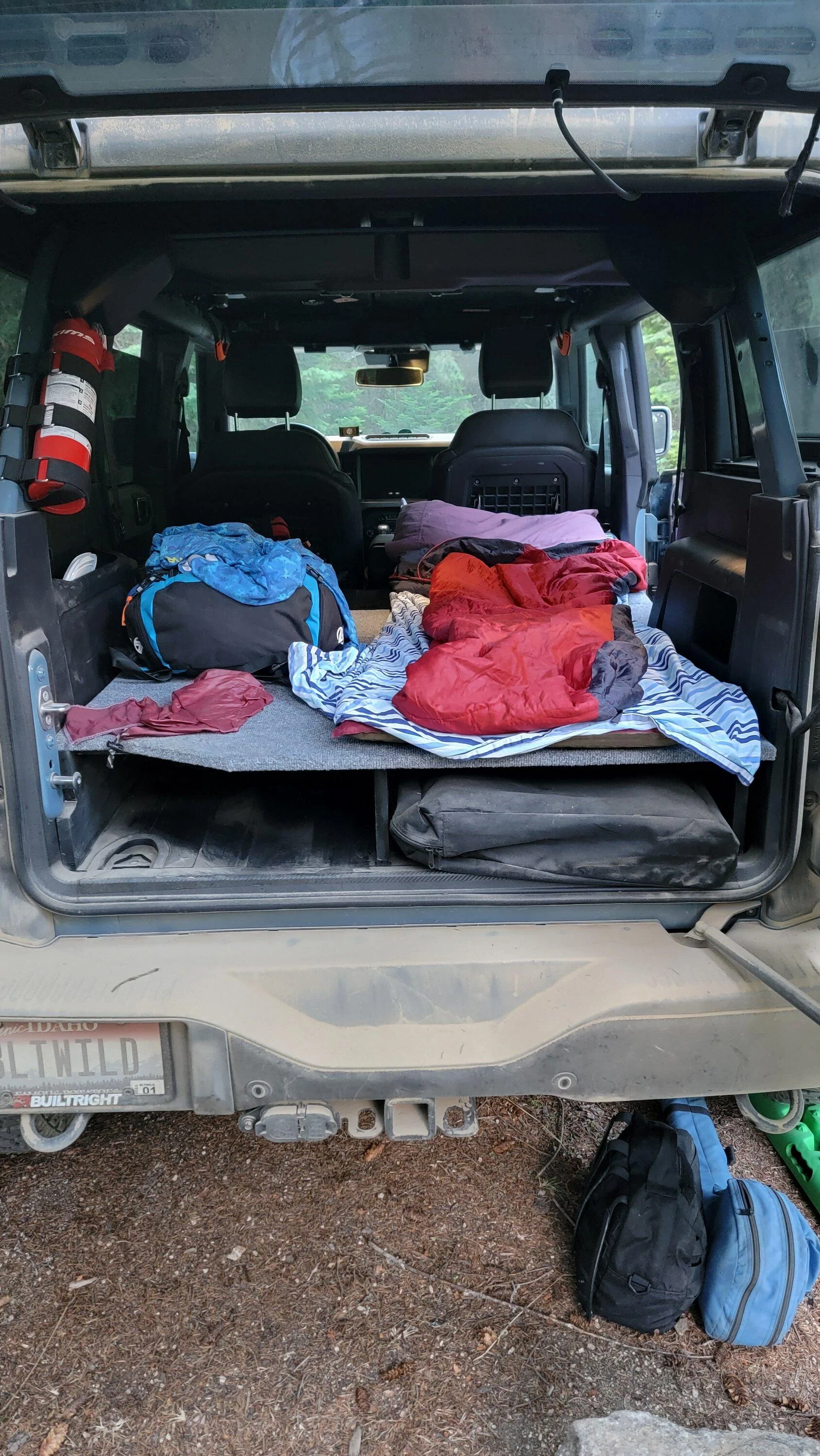 Ford Bronco Magruder Corridor trip with my 2021 Badlands and 2 adventure bikes 20220718_064418