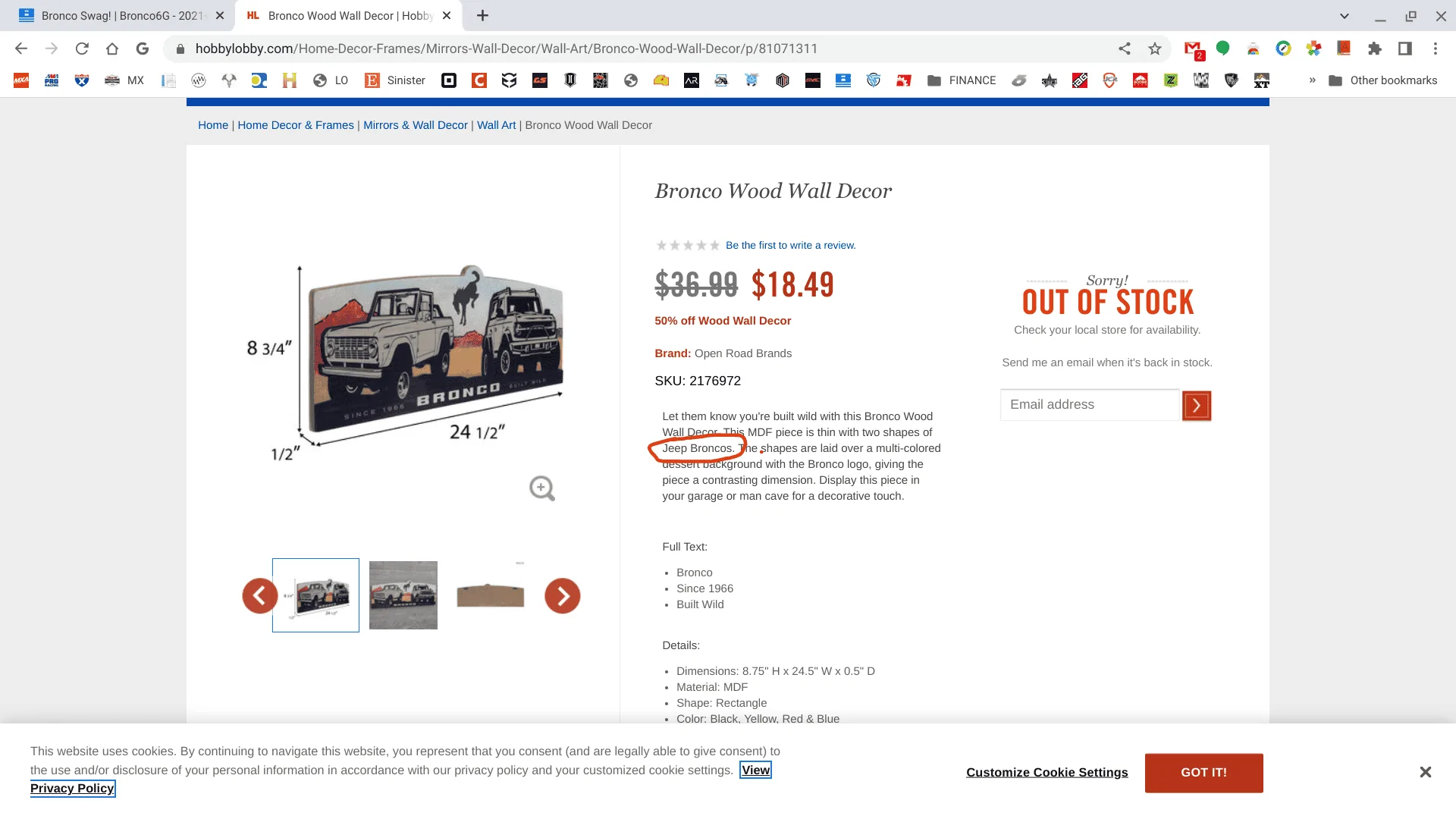 Ford Bronco Bronco Swag! Screenshot 2022-07-21 12.32.44 PM