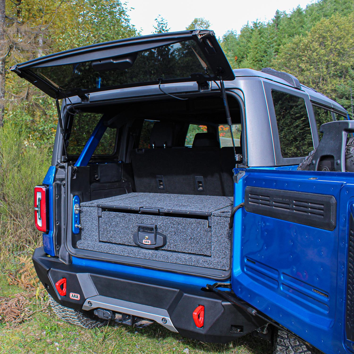 Ford Bronco Add more storage space and organization to your Bronco with ARB’s Modular Drawer System BRONFKIK_v2