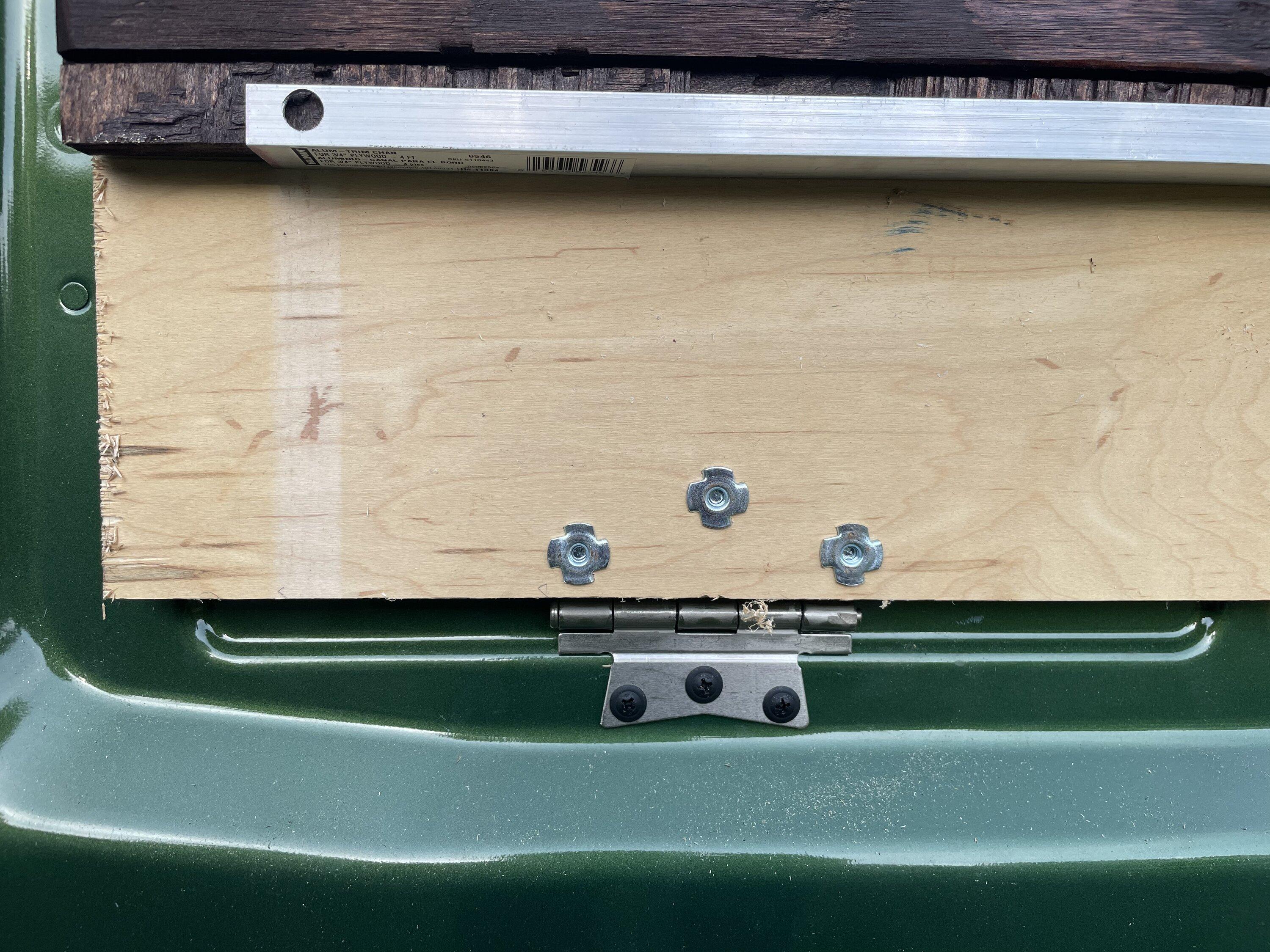 Ford Bronco Cheap and easy DIY rear door table, $25. 3DC00BC3-06CC-4CBF-8B40-FC5311869FBE