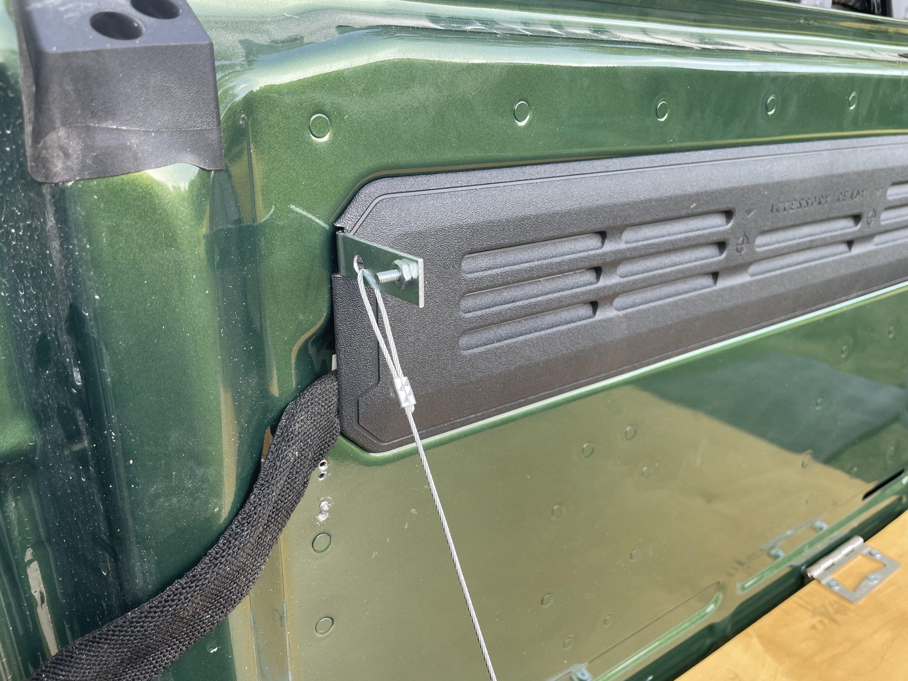 Ford Bronco Cheap and easy DIY rear door table, $25. 6E2042FF-1625-4AF2-95A7-3625876C0B68