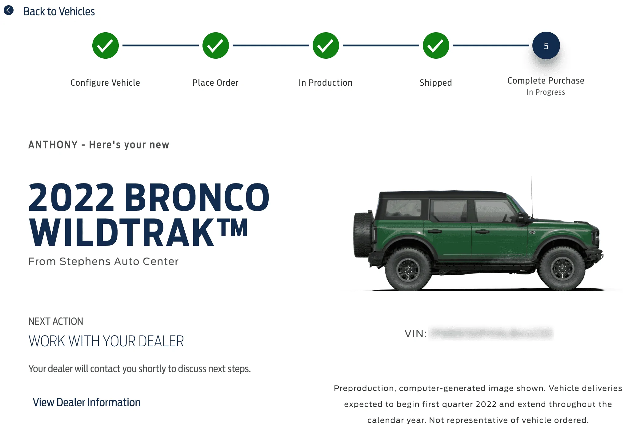 Ford Bronco 5/23 Build Week Screen Shot 2022-07-22 at 7.11.00 PM