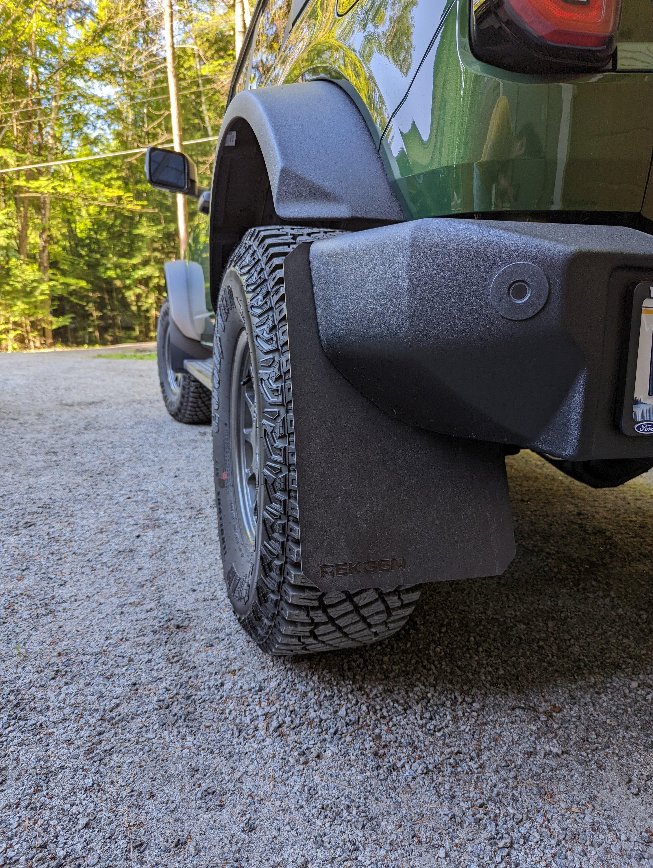 Ford Bronco REKGEN Mudflaps installed 0733AFE3-0ECE-4DDA-A274-C24F8A14E172