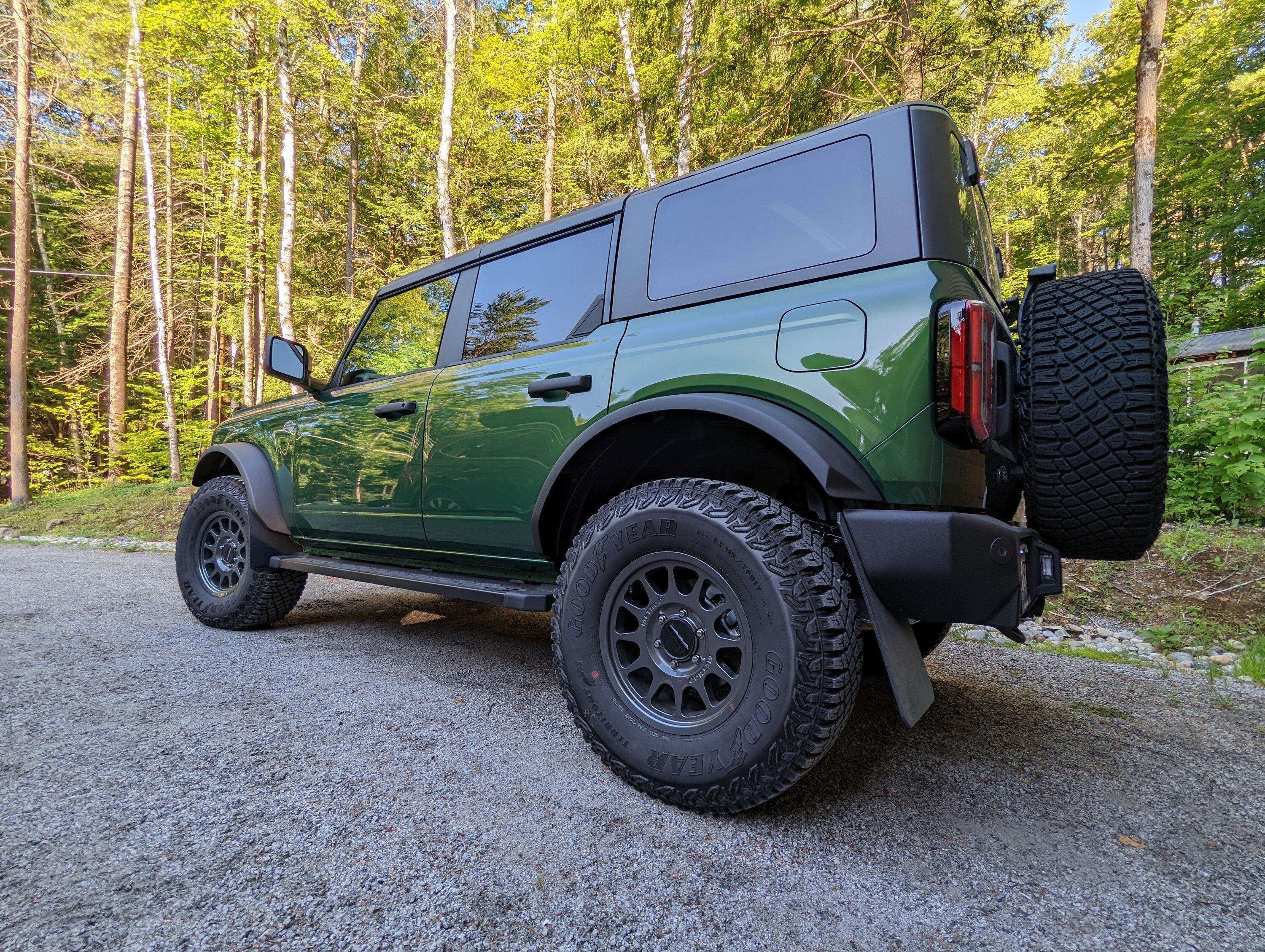 Ford Bronco REKGEN Mudflaps installed CA310CD4-64B9-4FC9-8A5A-B601CC44BFF1