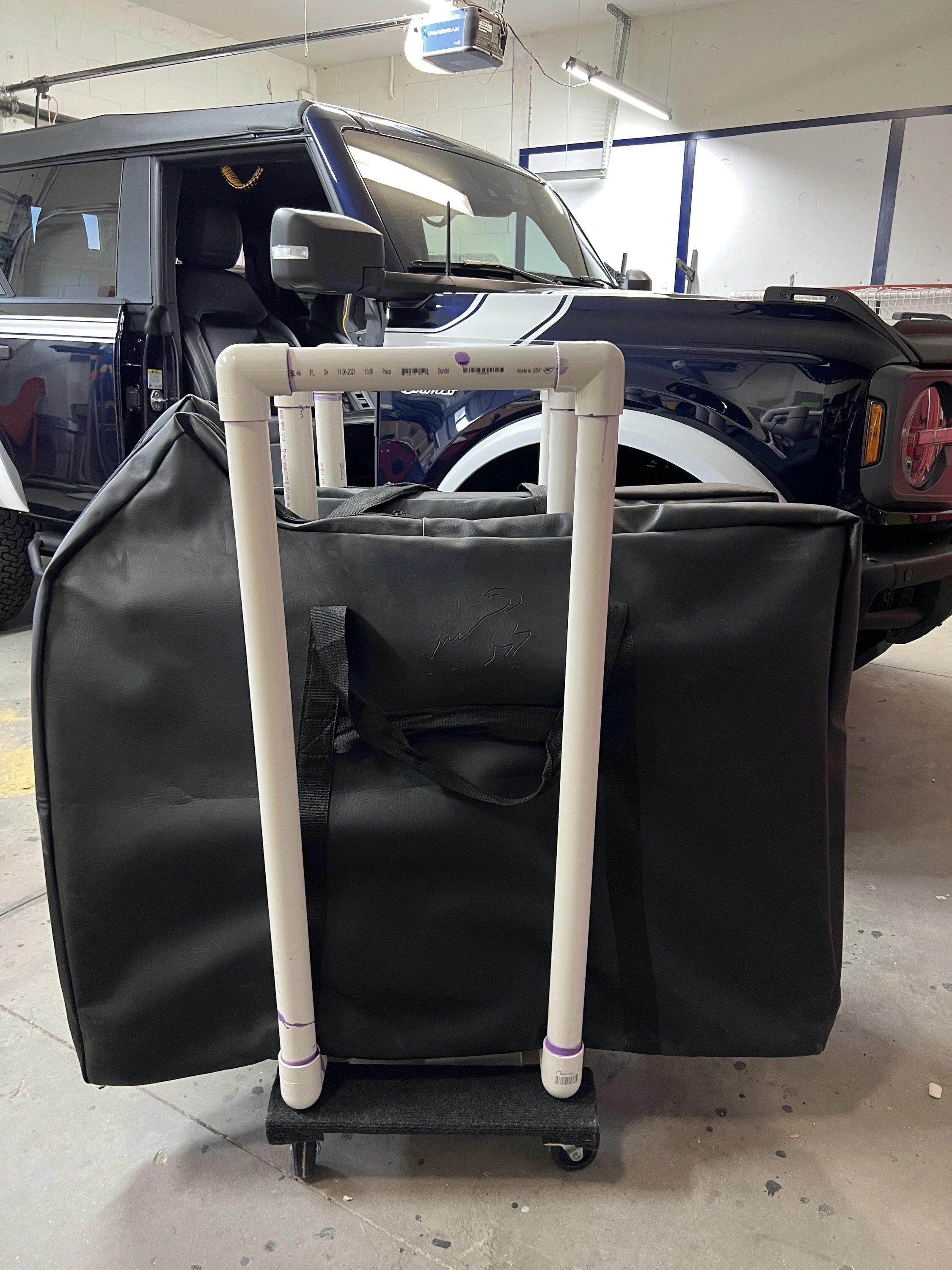 Ford Bronco Door Storage Holder PVC Cart for Garage - DIY Instructions & Photos Cart 6