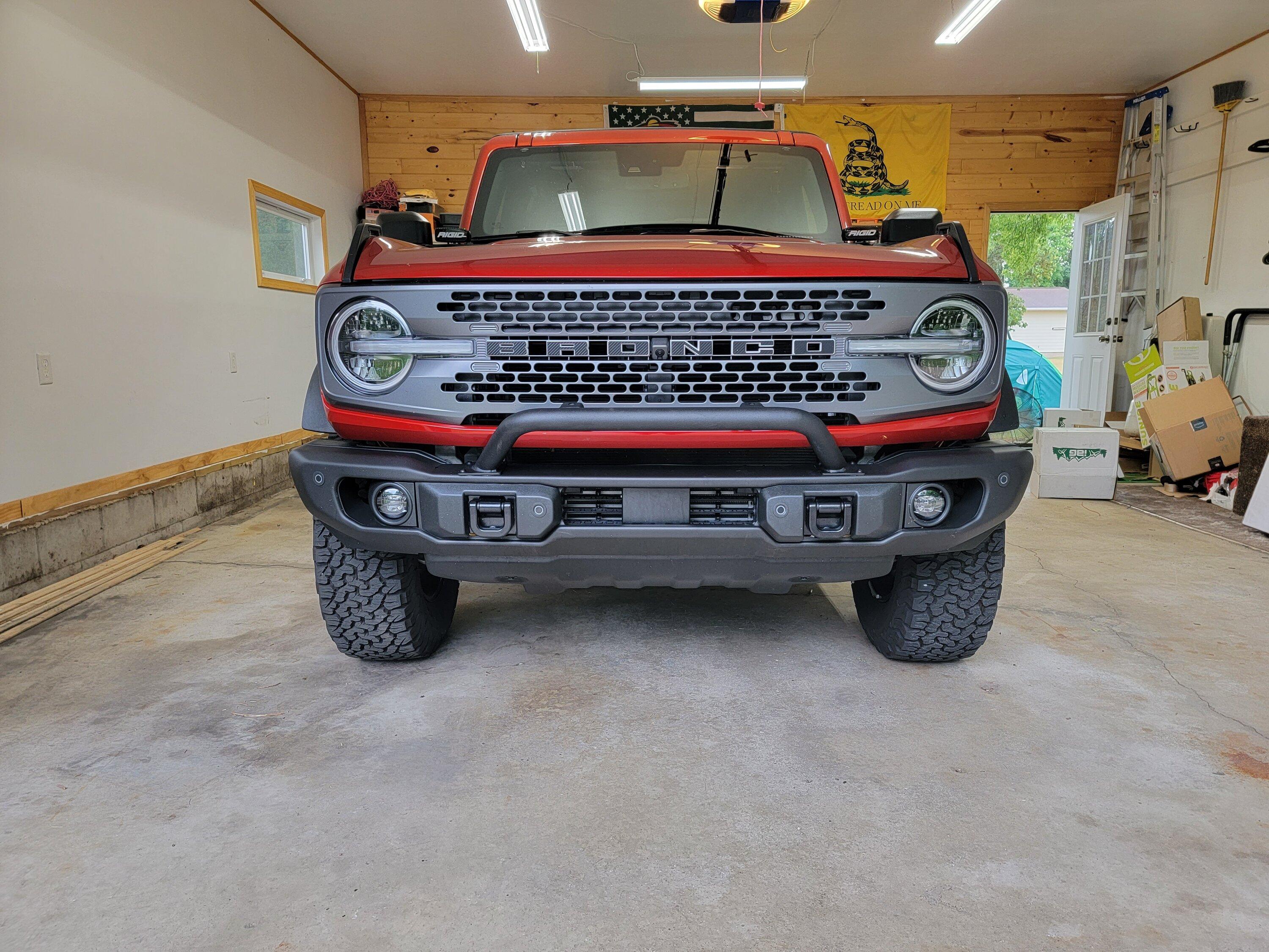 Ford Bronco KC Lights on Capable Bumper 20220723_115708