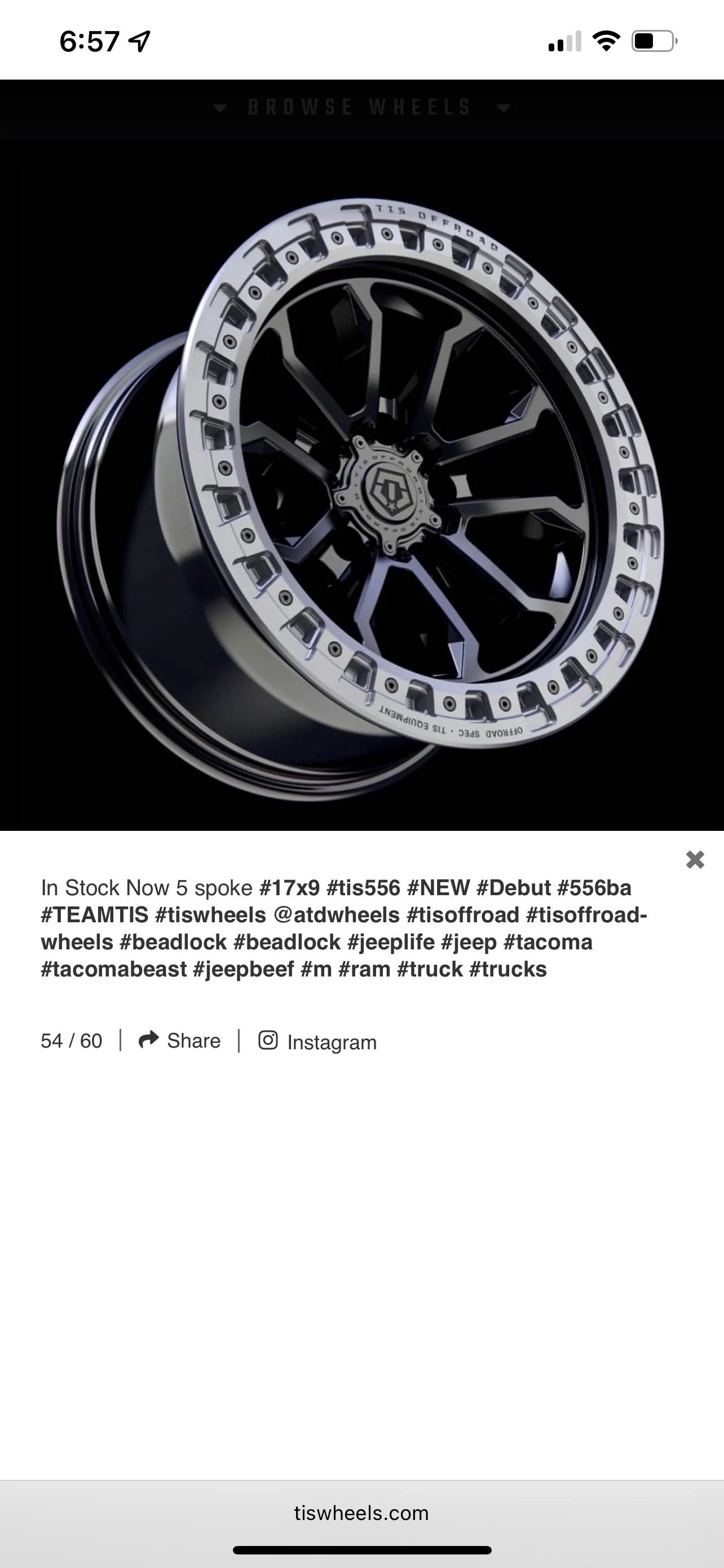 Ford Bronco Anyone try or seen TIS Wheels ? ? ? ? 5753DD52-CD23-41E6-A535-AE0AA4137092