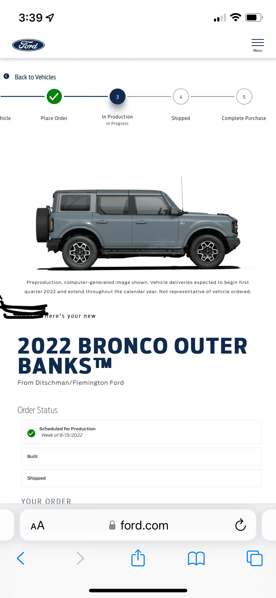 Ford Bronco 8/15/22 Build Week Group PNG imag