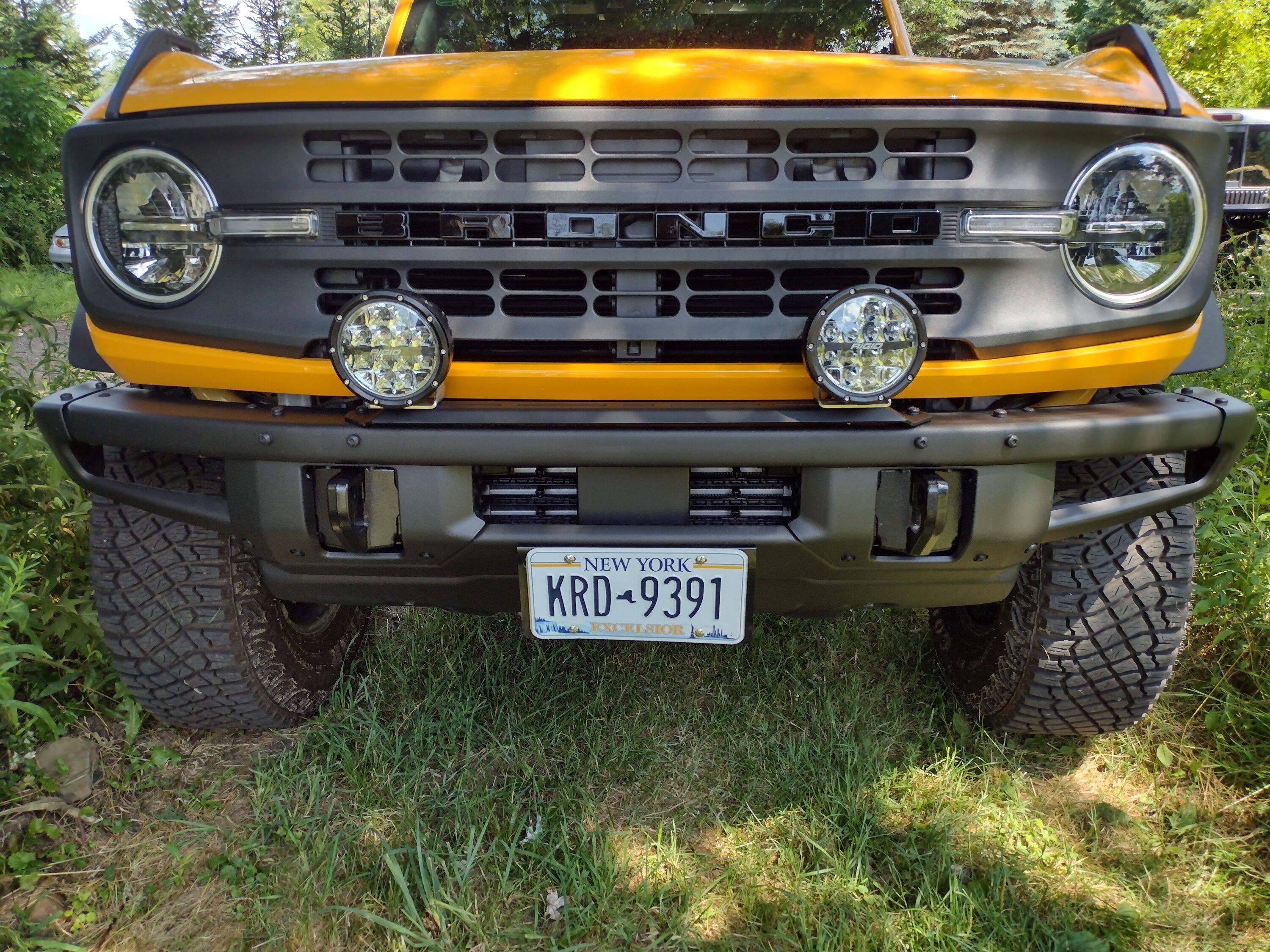 Ford Bronco Rigid 360 6 inch installed on Mod bumper IMG_20220722_143504124_HDR