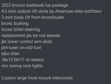 Ford Bronco My build with large FMIC 1658843854188
