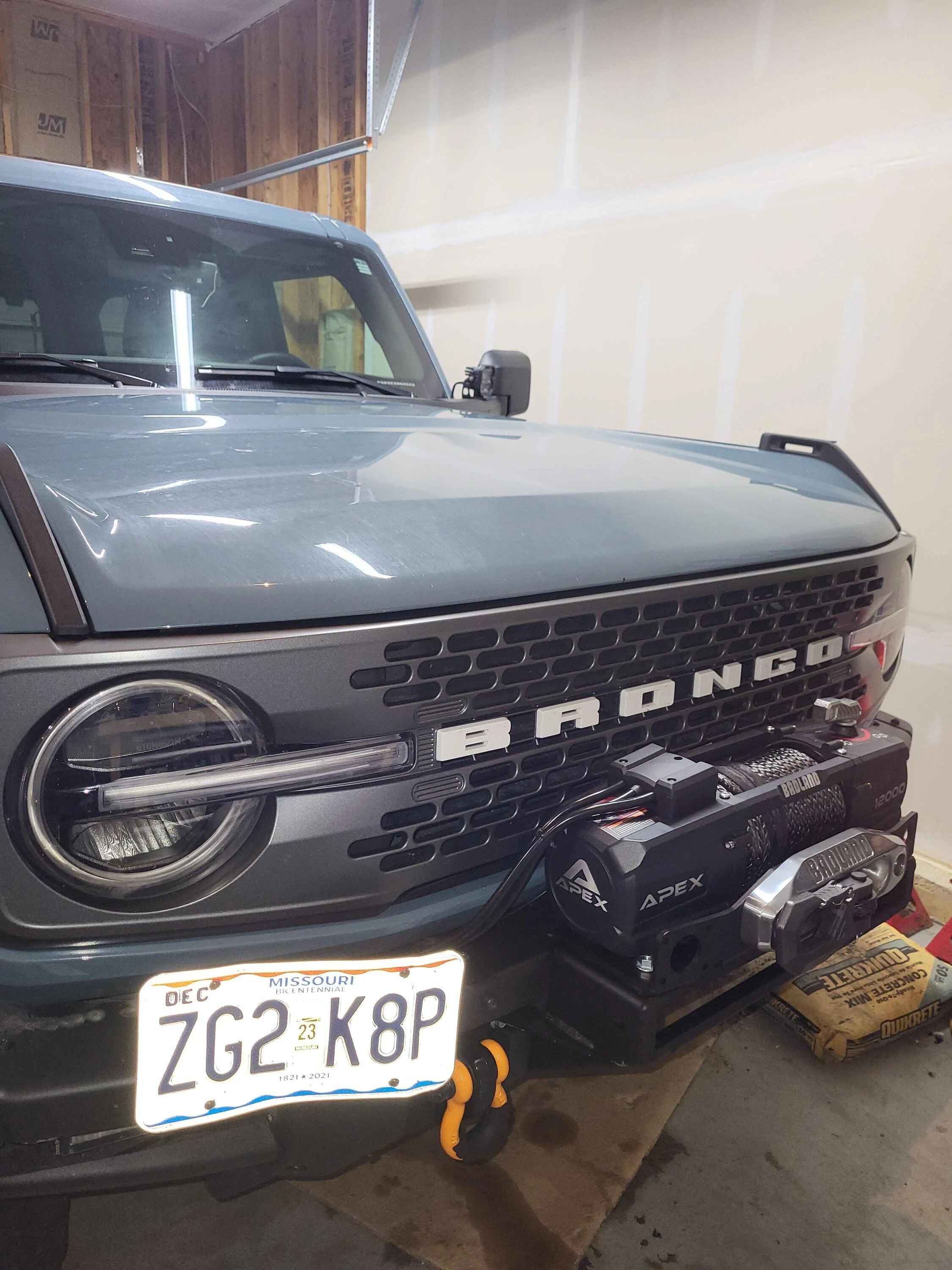 Ford Bronco RC High Winch Mount & Winch Install w/ Control Box Relocation 20220727_174454