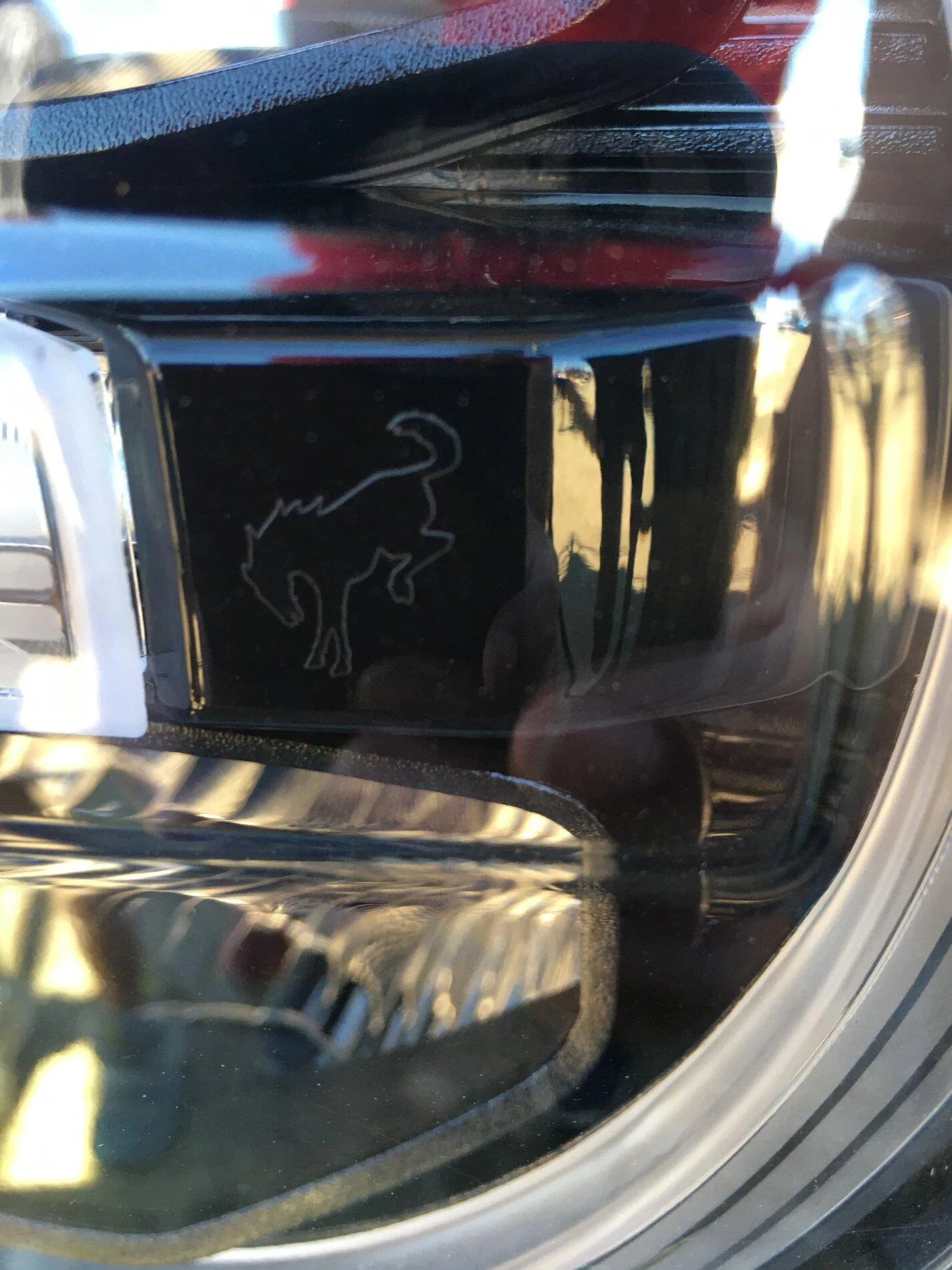 Ford Bronco Bucking Bronco Headlight Easter Egg IMG_6953
