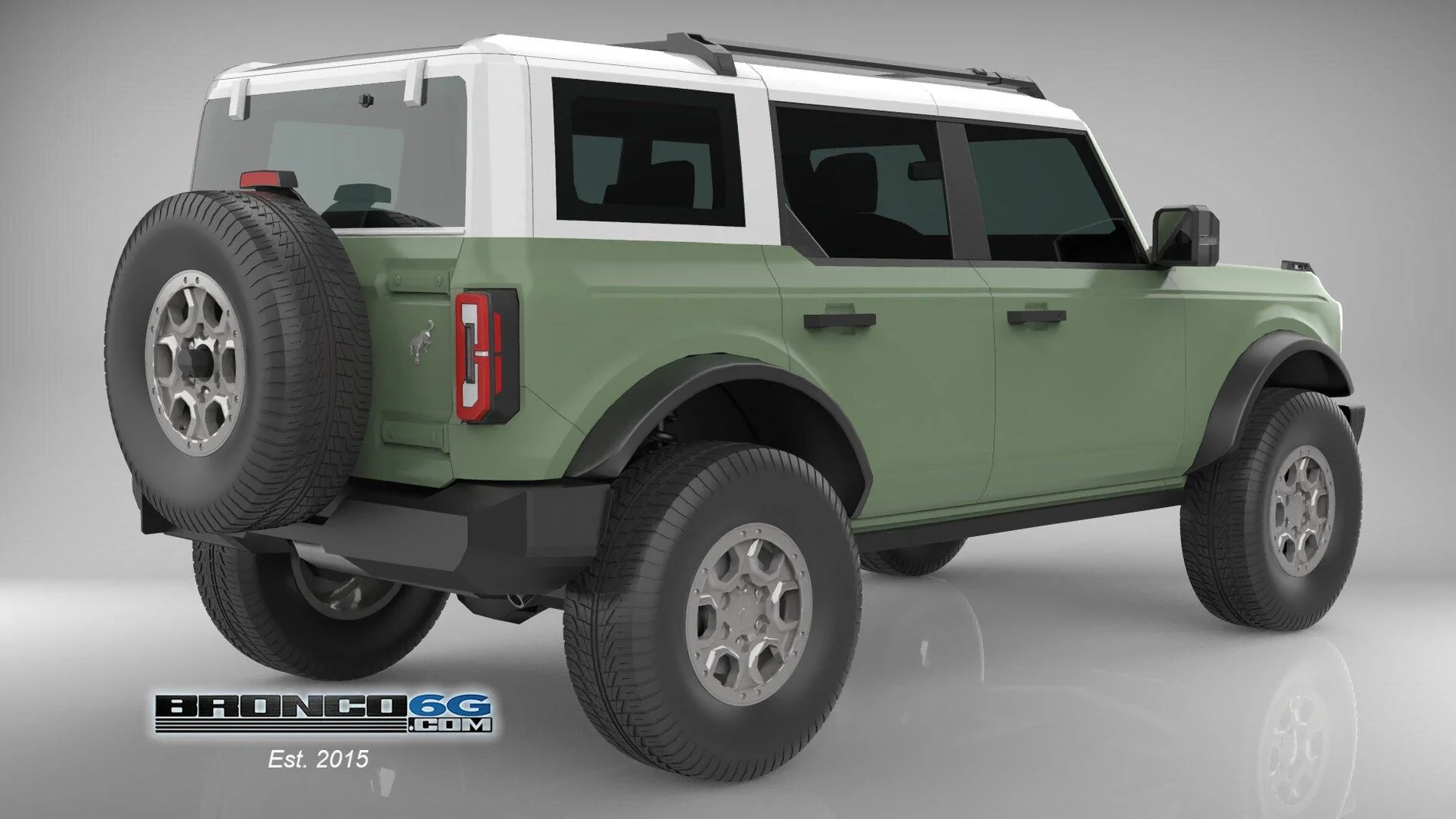 Ford Bronco 4 Door Bronco Colors 3D Model Visualized BK-BoxWood-Ch