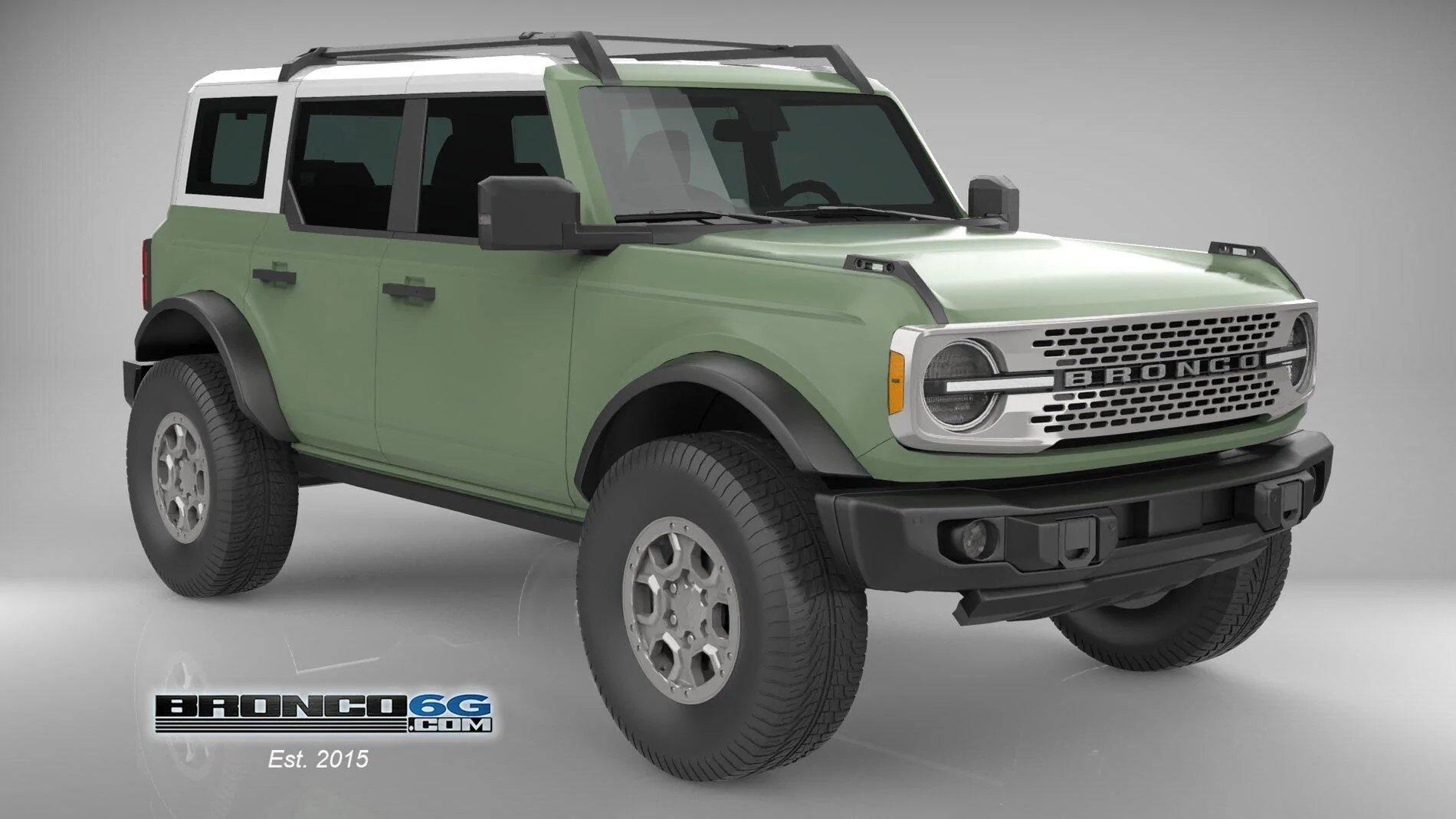 Ford Bronco 4 Door Bronco Colors 3D Model Visualized FR-BoxWood-Ch