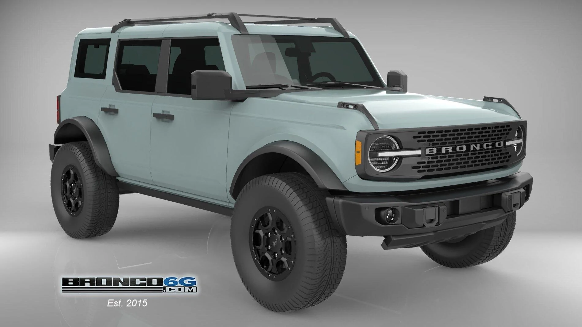 Ford Bronco 4 Door Bronco Colors 3D Model Visualized FR-Cactus-BC