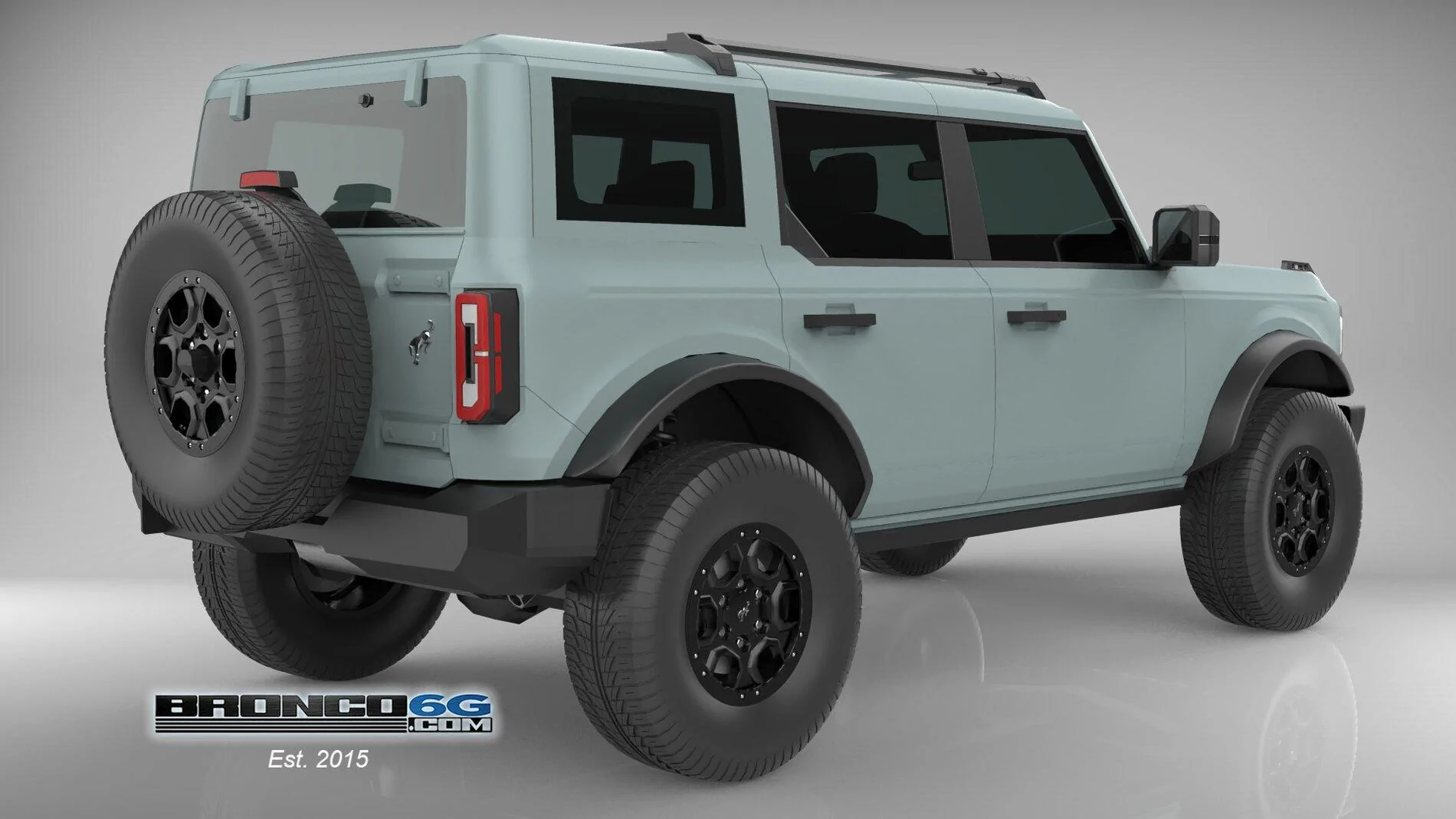 Ford Bronco 4 Door Bronco Colors 3D Model Visualized BK-Cactus-BC