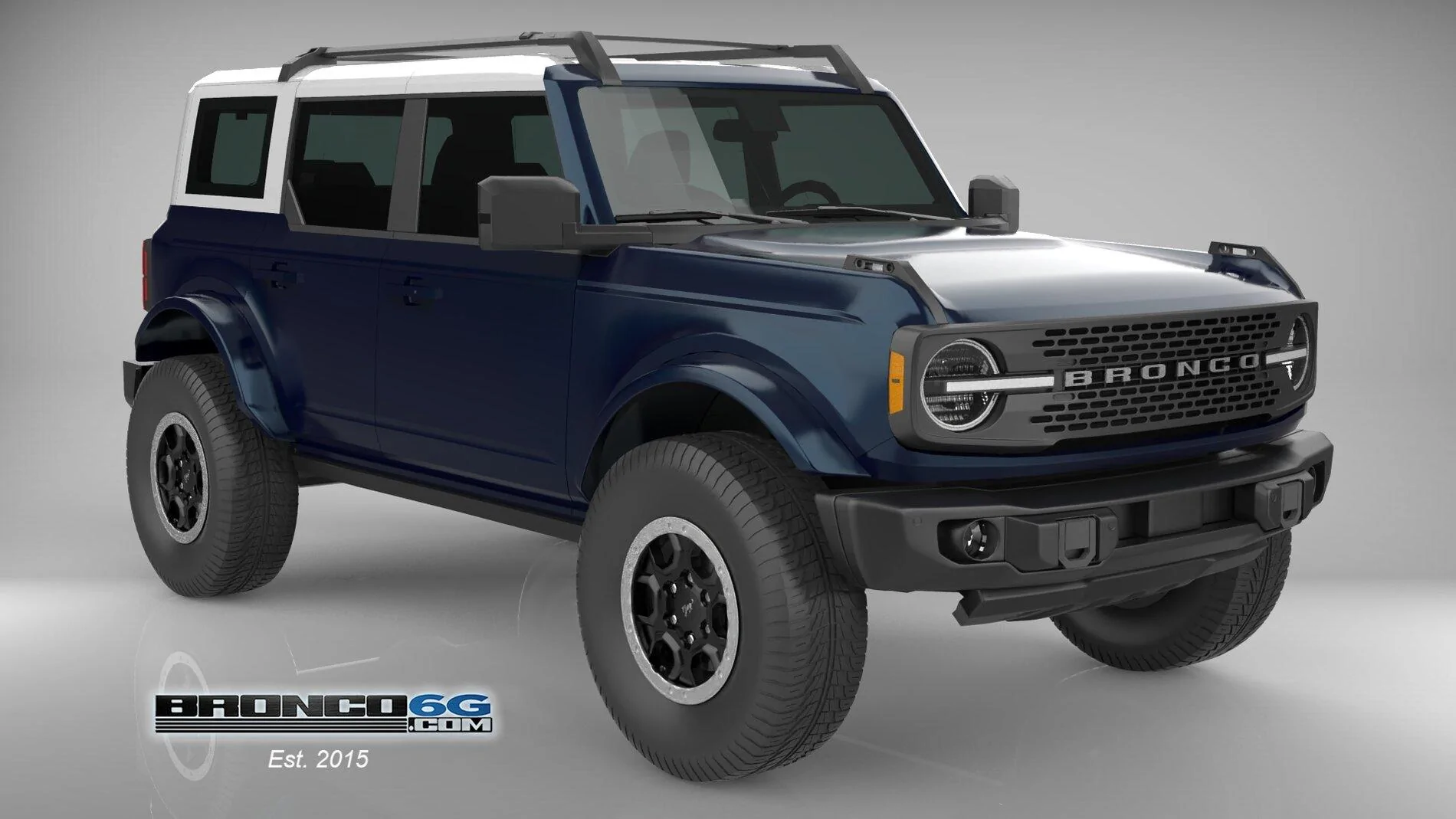 Ford Bronco 4 Door Bronco Colors 3D Model Visualized FR-Anti-Wh-Custom