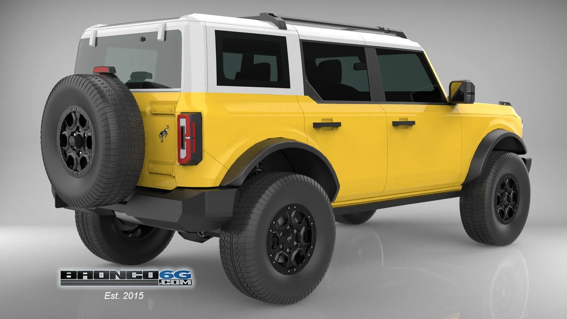 Ford Bronco 4 Door Bronco Colors 3D Model Visualized BK-Triple-Wh