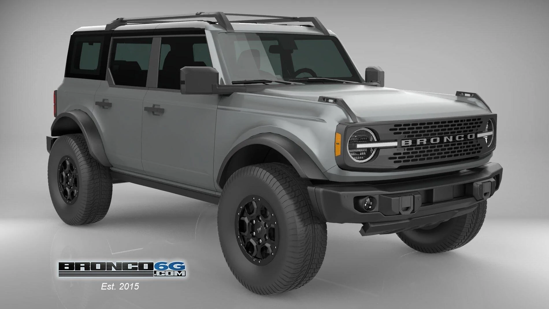 Ford Bronco 4 Door Bronco Colors 3D Model Visualized FR-Sting