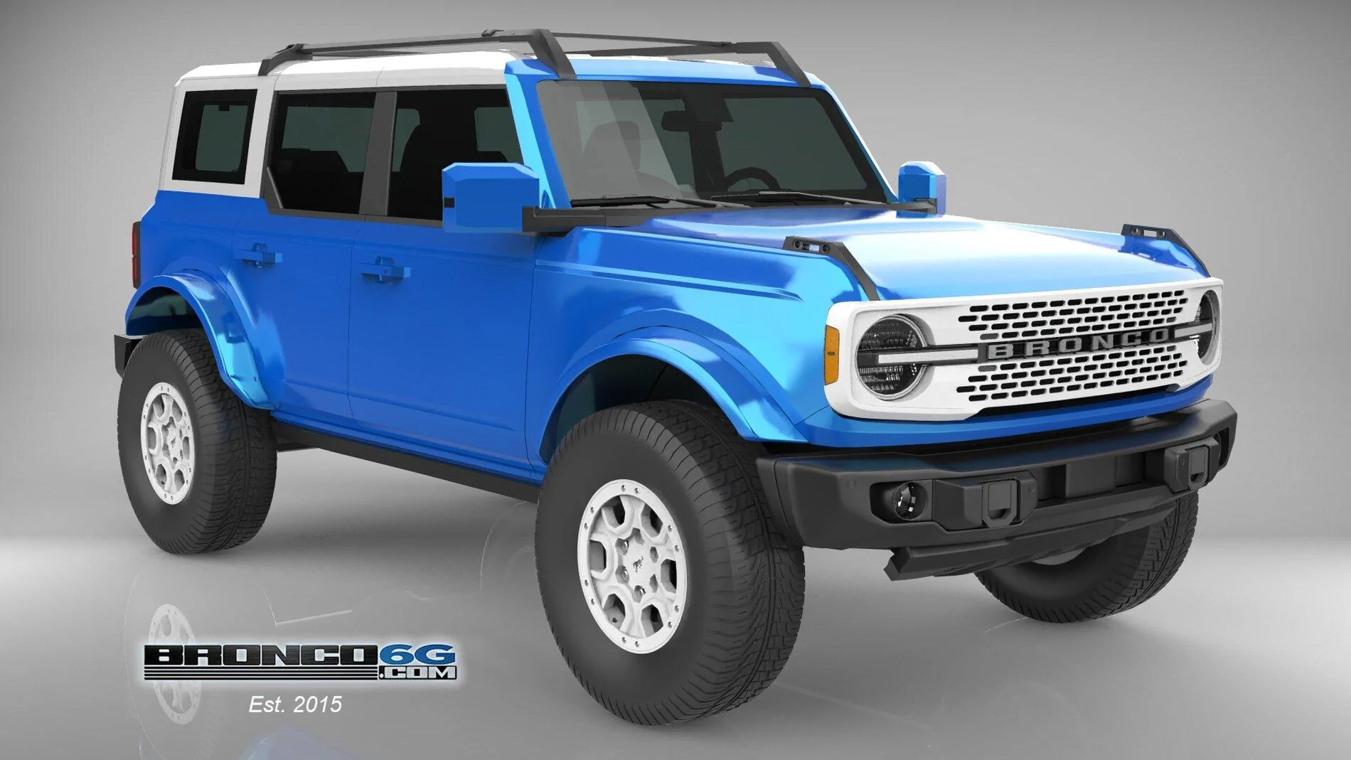 Ford Bronco 4 Door Bronco Colors 3D Model Visualized FR-Velocity-BC-Wh