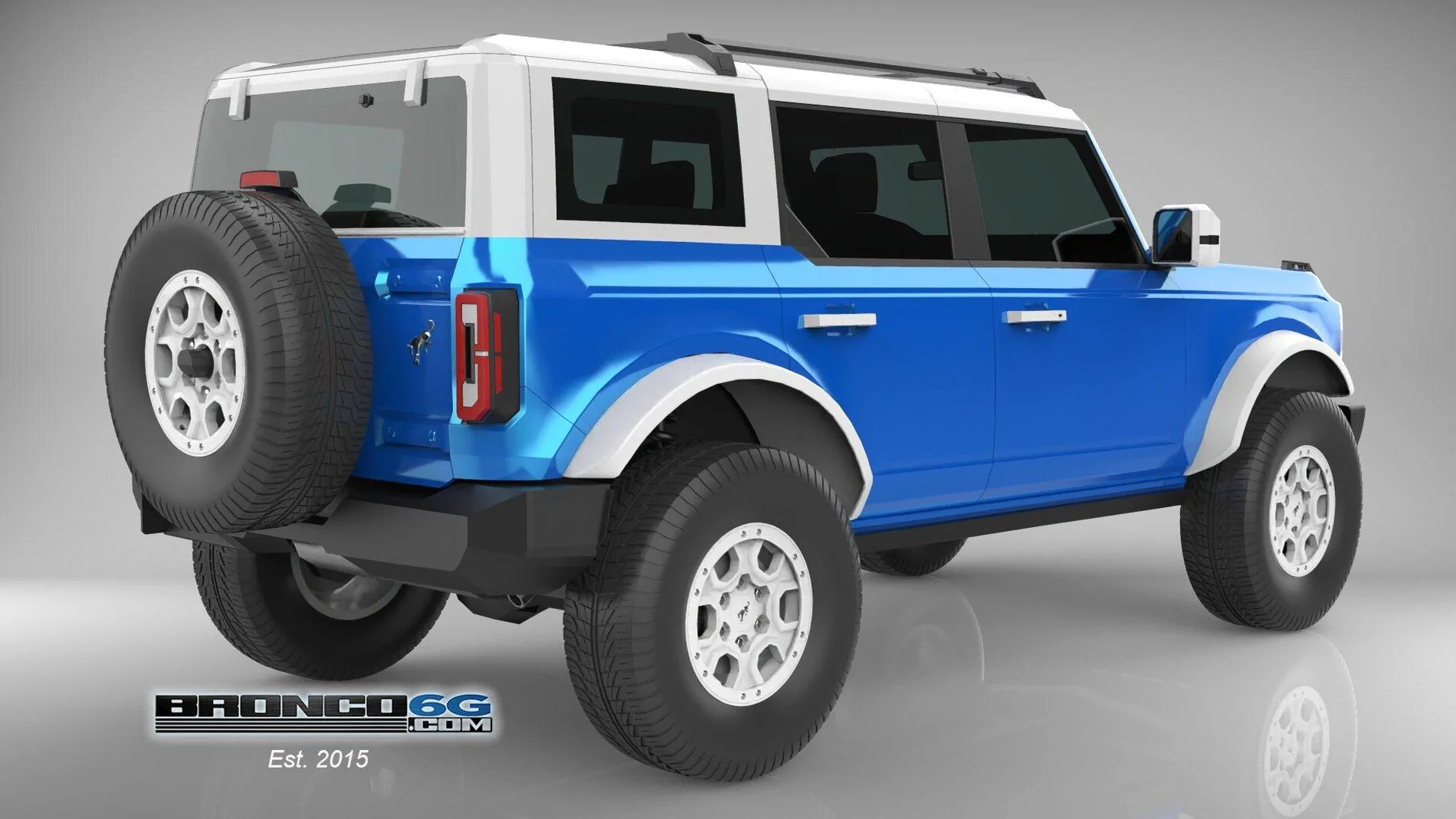Ford Bronco 4 Door Bronco Colors 3D Model Visualized BK-Velocity-Wh-All