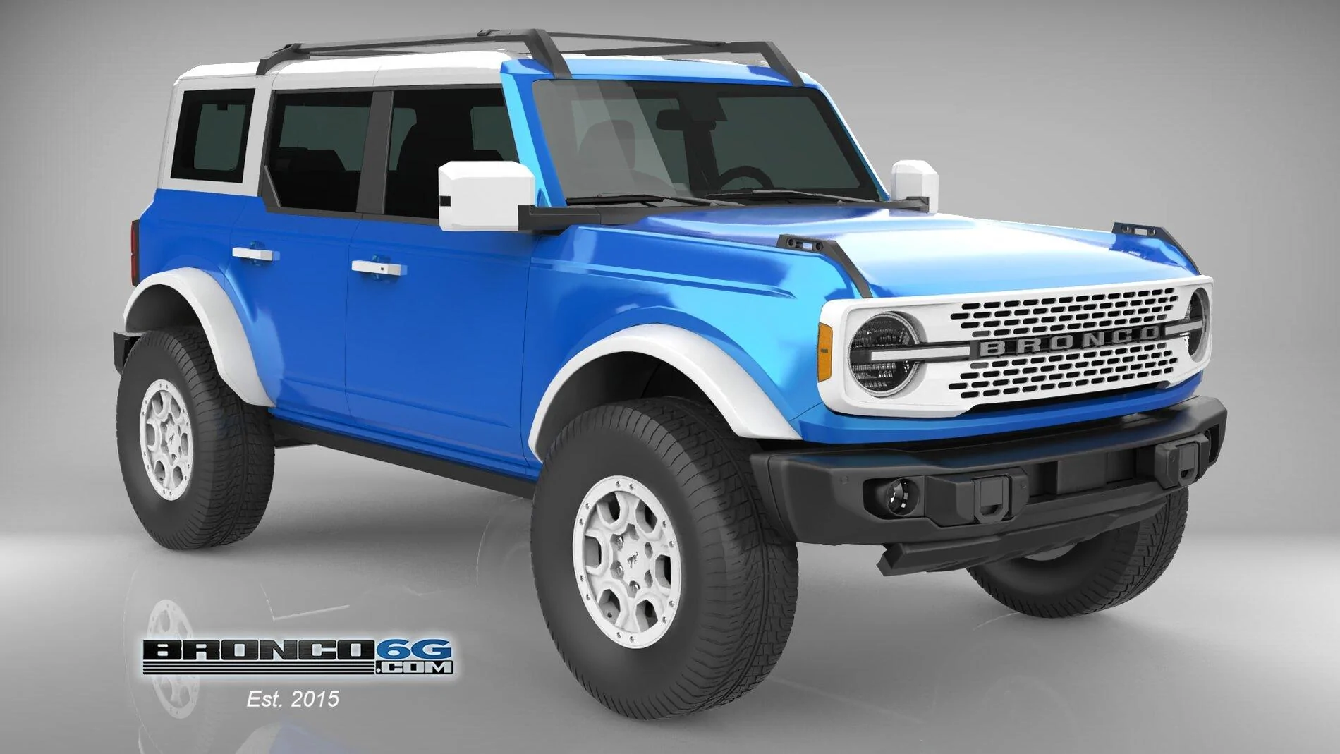 Ford Bronco 4 Door Bronco Colors 3D Model Visualized FR-Velocity-Wh-All