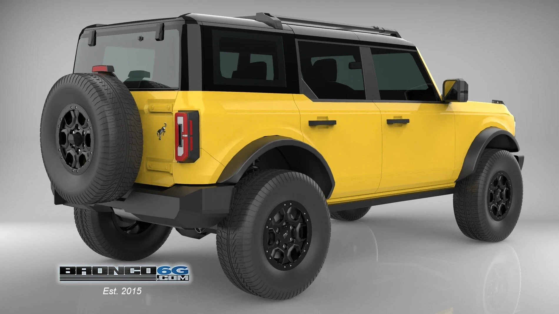 Ford Bronco 4 Door Bronco Colors 3D Model Visualized BK-Tripl
