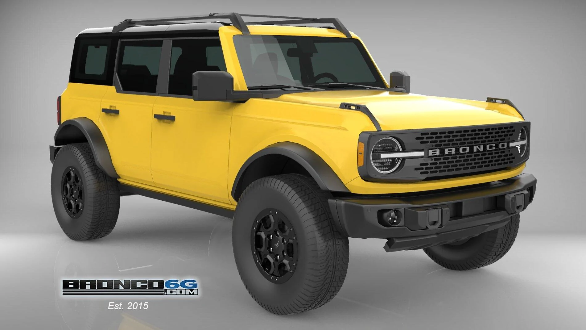 Ford Bronco 4 Door Bronco Colors 3D Model Visualized FR-Tripl