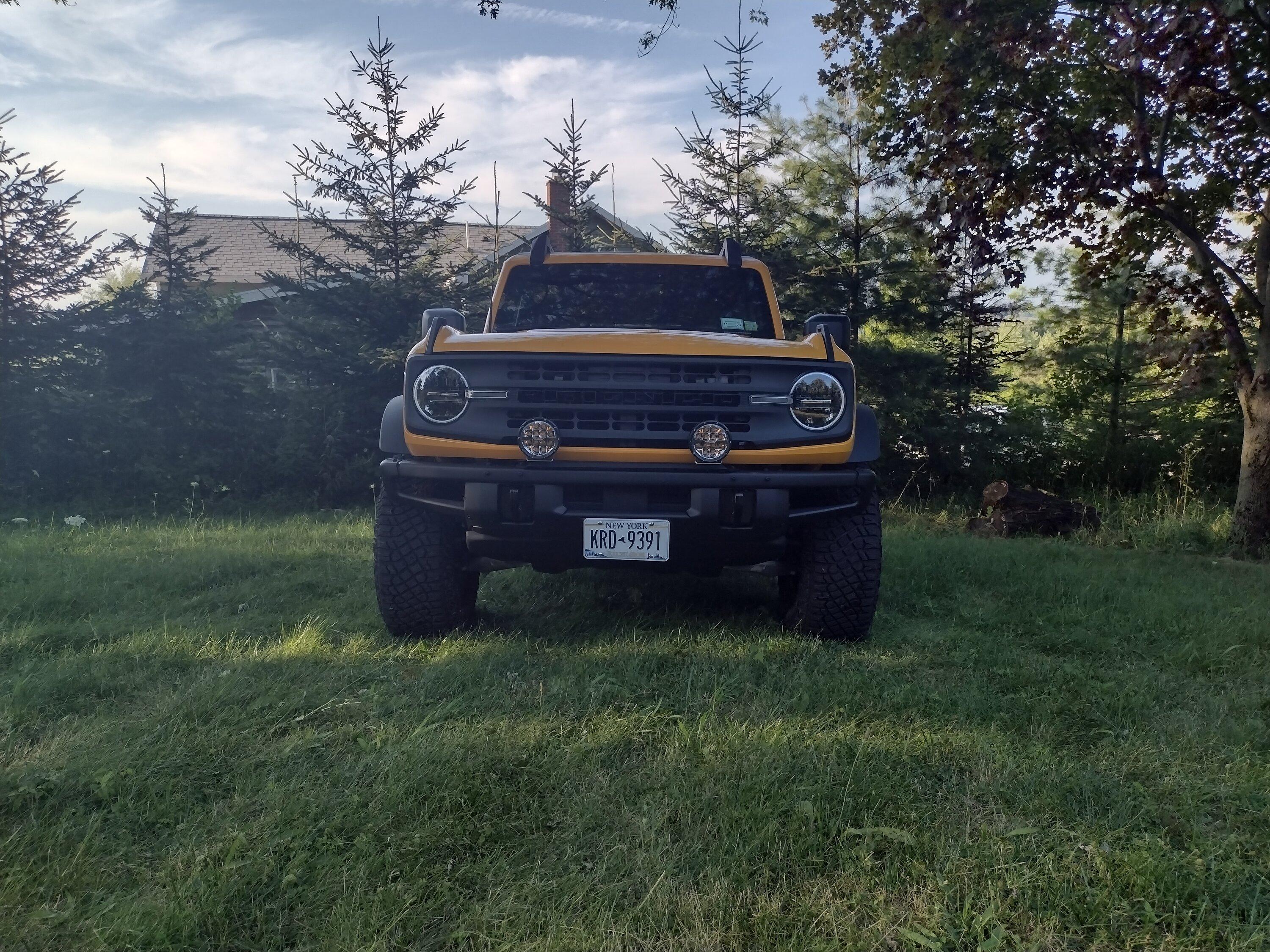 Ford Bronco Rigid 360 6 inch installed on Mod bumper IMG_20220728_185734846_HDR