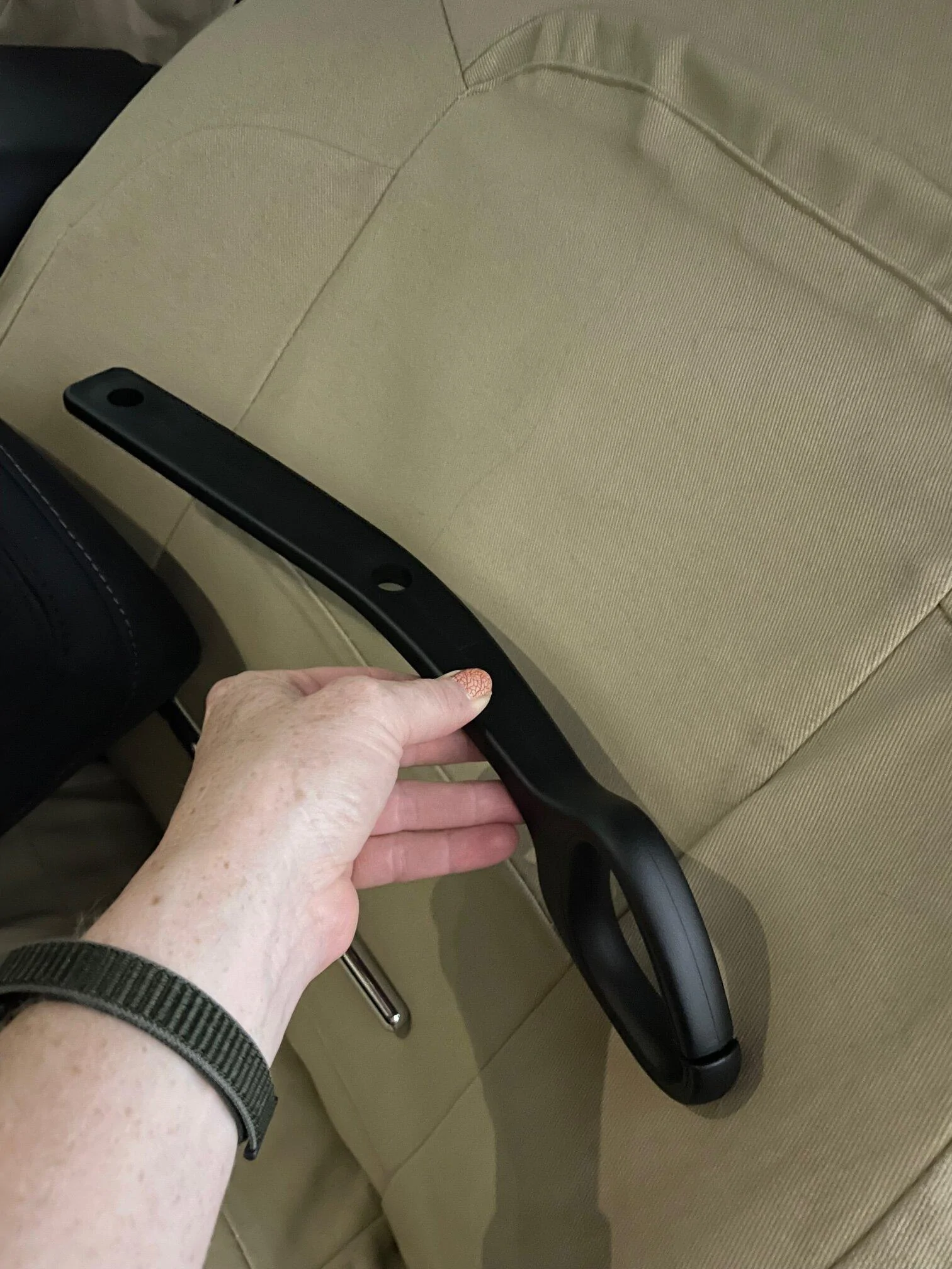 Ford Bronco Solution for lack of seat belt height adjuster IMG_4946