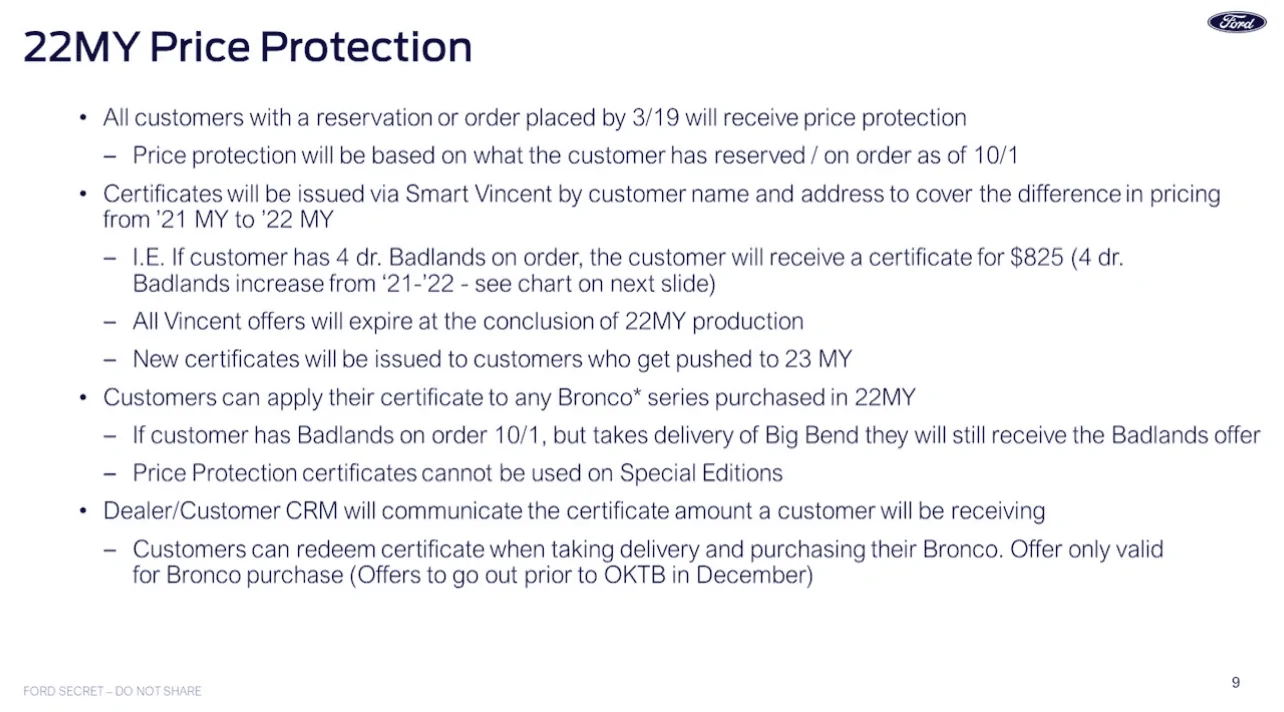 Ford Bronco The Plan & Offer - Stephens Auto Center's Mid Atlantic Bronco Connection 2022 Price Protection