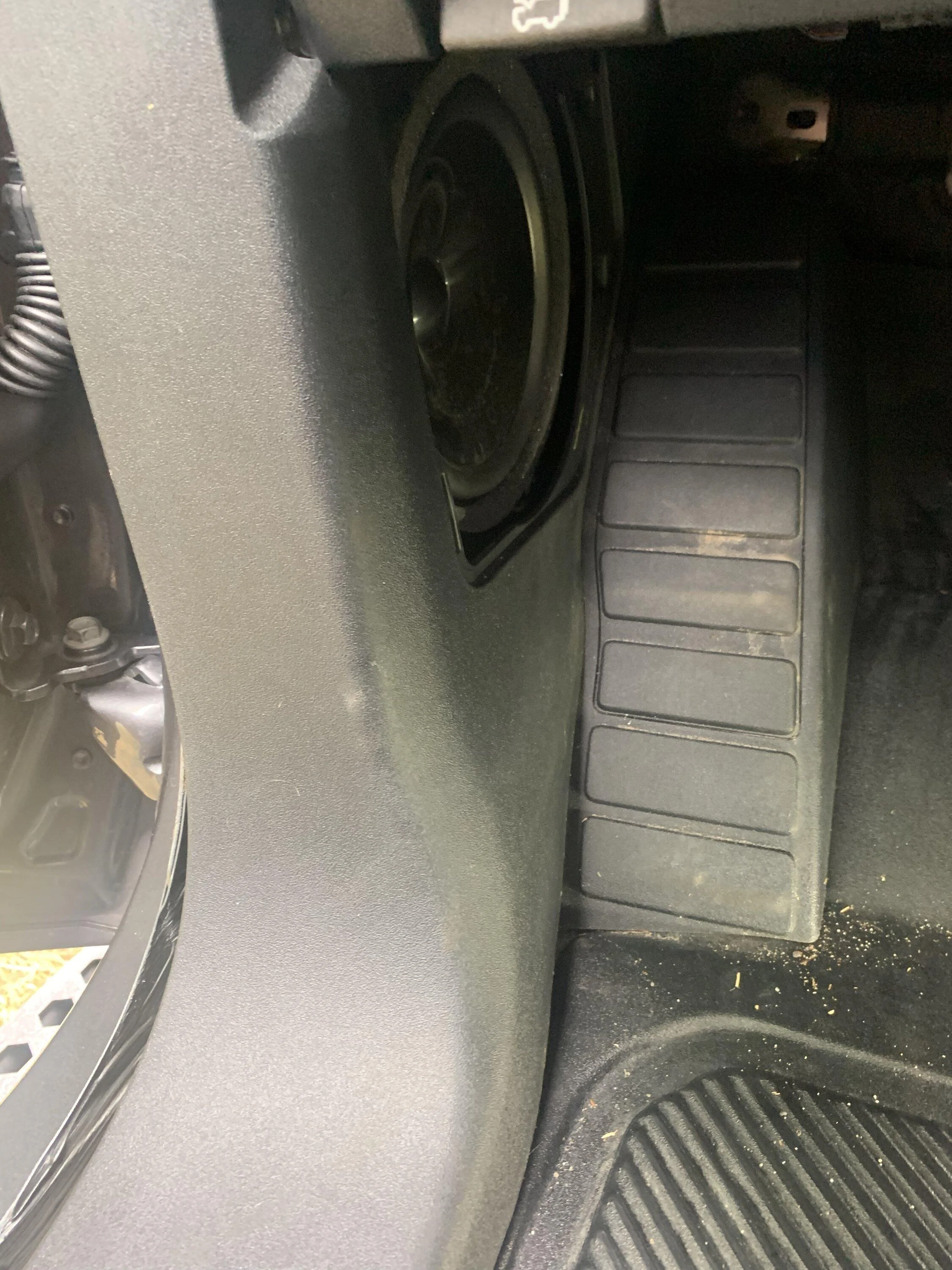 Ford Bronco Removing kick panel plastic to install new speakers CA9E41FA-6AB6-49E5-8D9D-AF49A30D8230