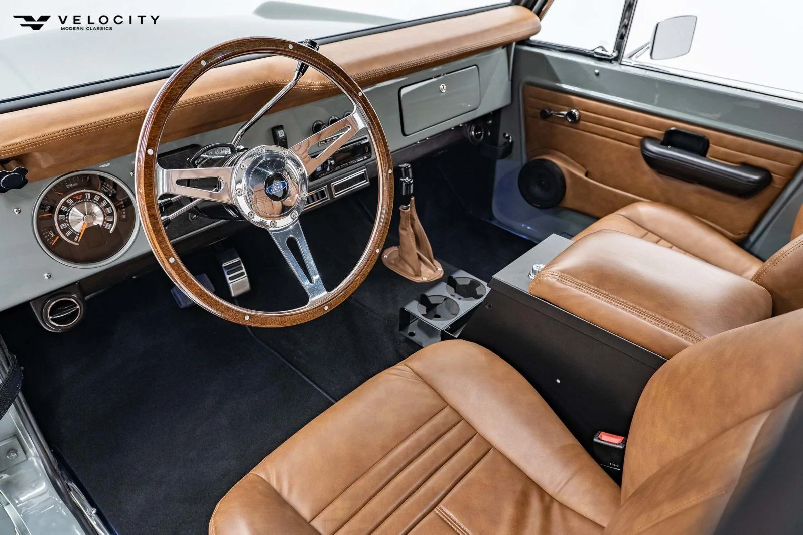 Ford Bronco Mabett Seat Covers Available Now 1968-Velocity-Classic-Ford-Bronco-Custom-driver-side-interior