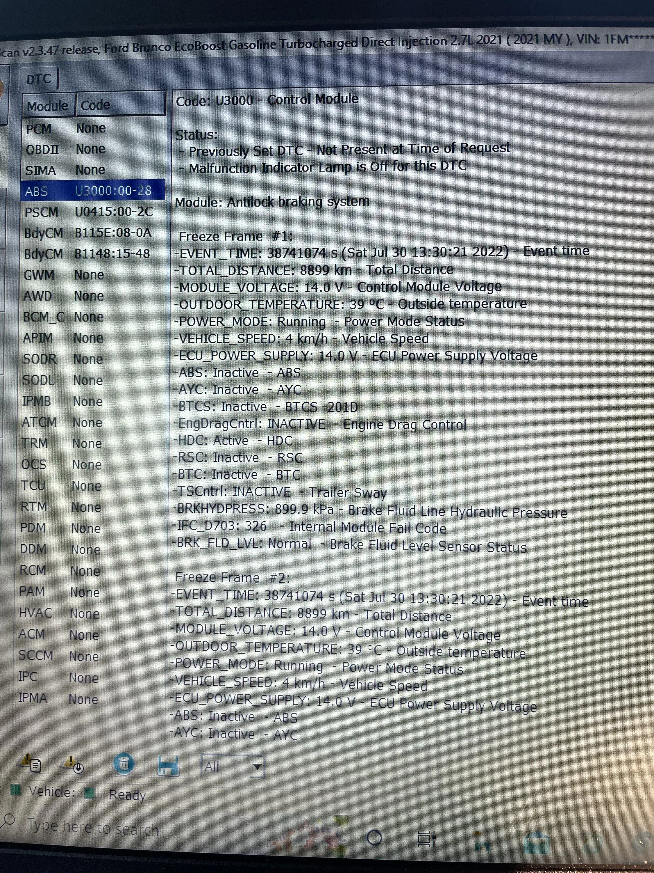 Ford Bronco Lost boost, rpm UPdated with codes. E6778382-4FE4-4E47-AF49-404BDCDC71C6