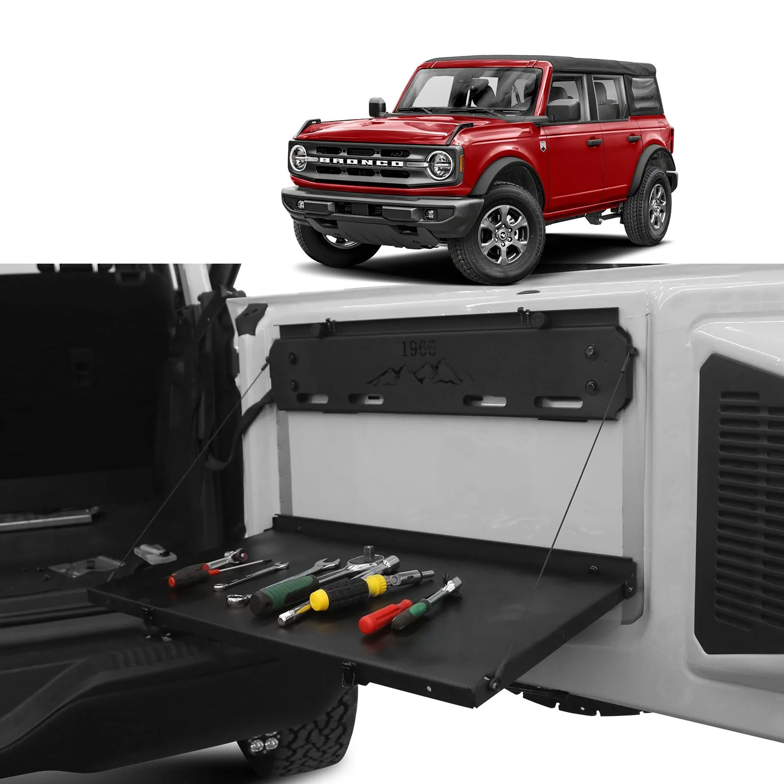 Ford Bronco Bronco Folding Table Add Space for Work Or Play 1