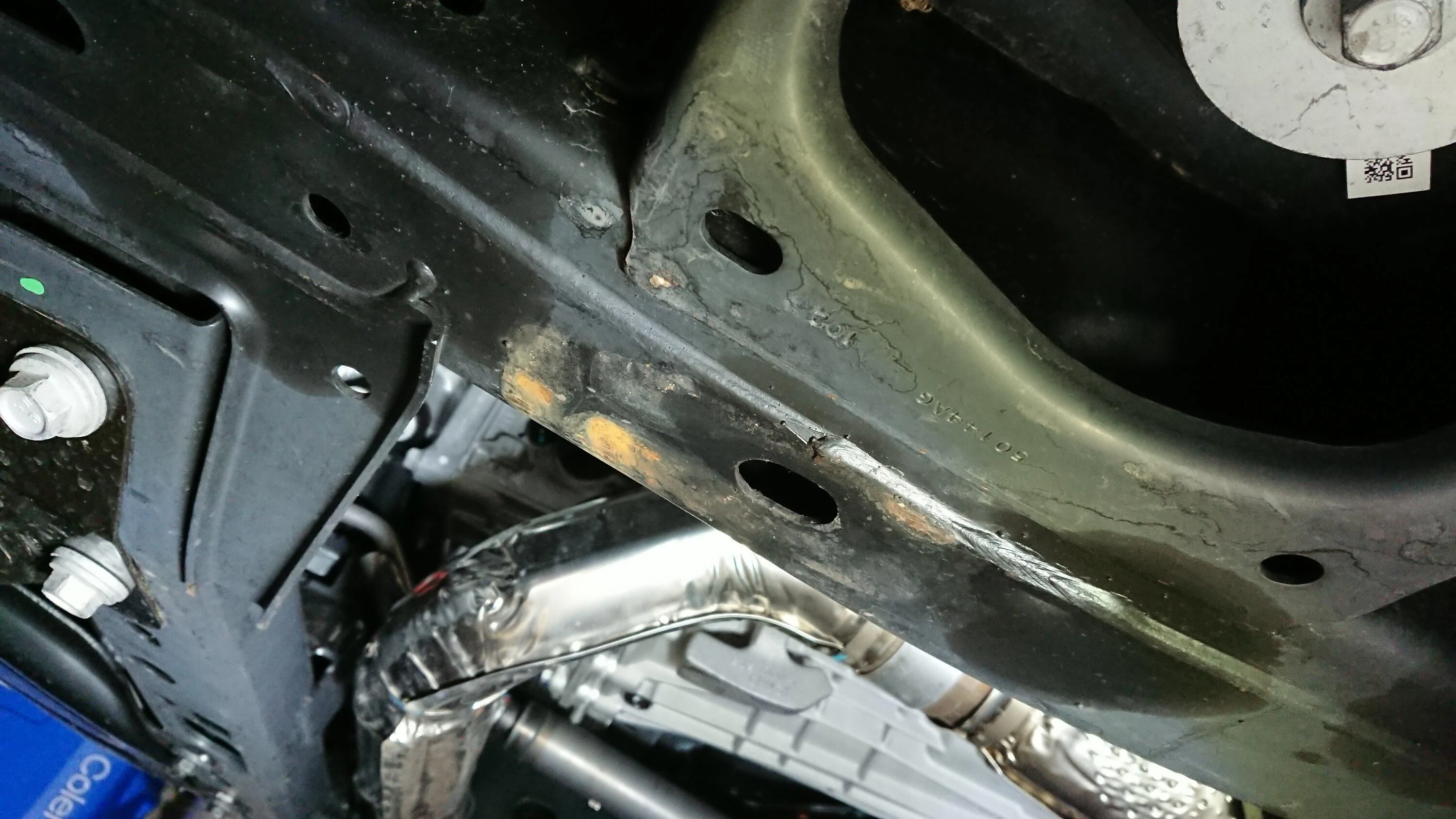 Ford Bronco Surface Rust Found on Frame (Front Jack Points) DSC_1174