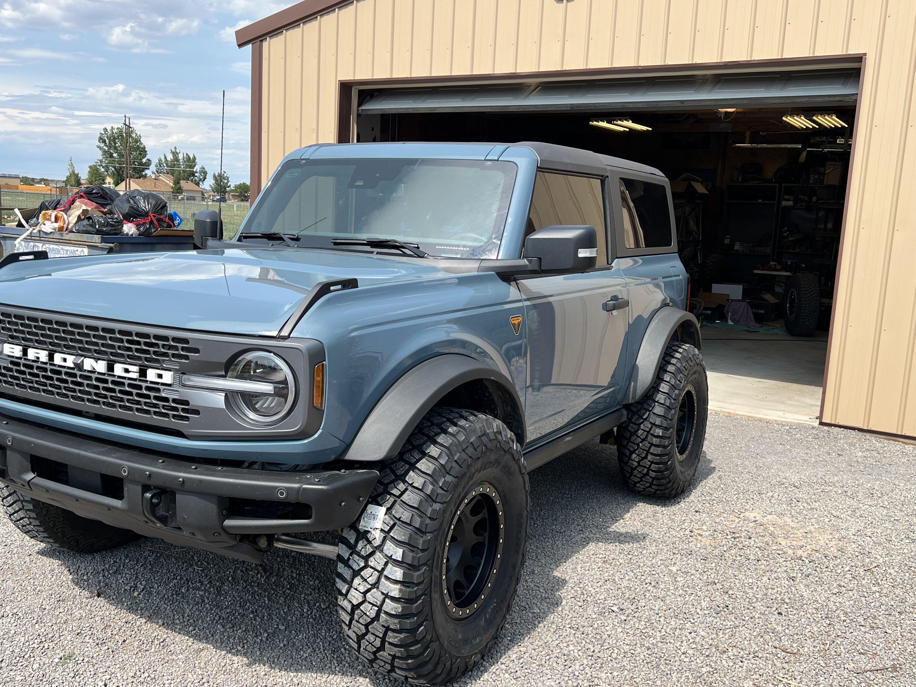Ford Bronco Eruption Green Build: Method 105 Beadlock Gold Wheels and 37x12.5 BFG KM3 Tires + Adv Fiberglass Fenders and Hood 532DC1C6-850C-4112-BBC1-9AF9C43CFF97