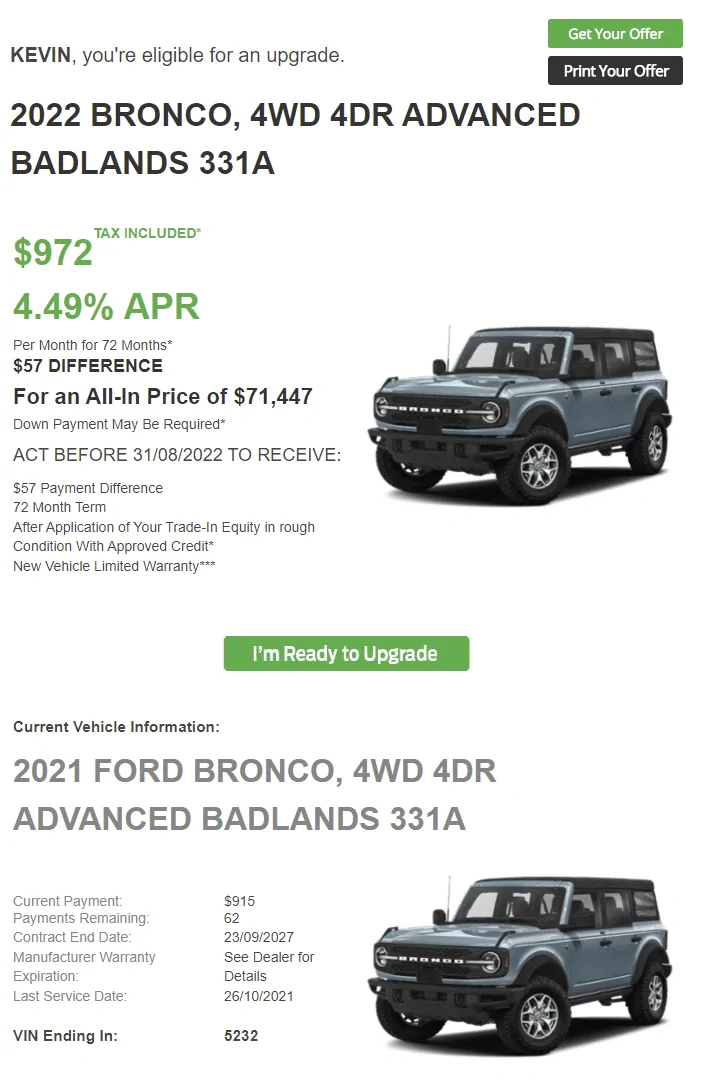 Ford Bronco What an upgrade! 1659459698716
