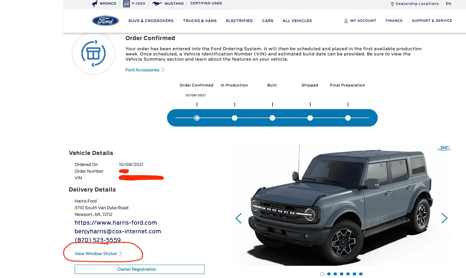 Ford Bronco 8/15/22 Build Week Group Screen Shot 2022-08-04 at 8.49.35 AM