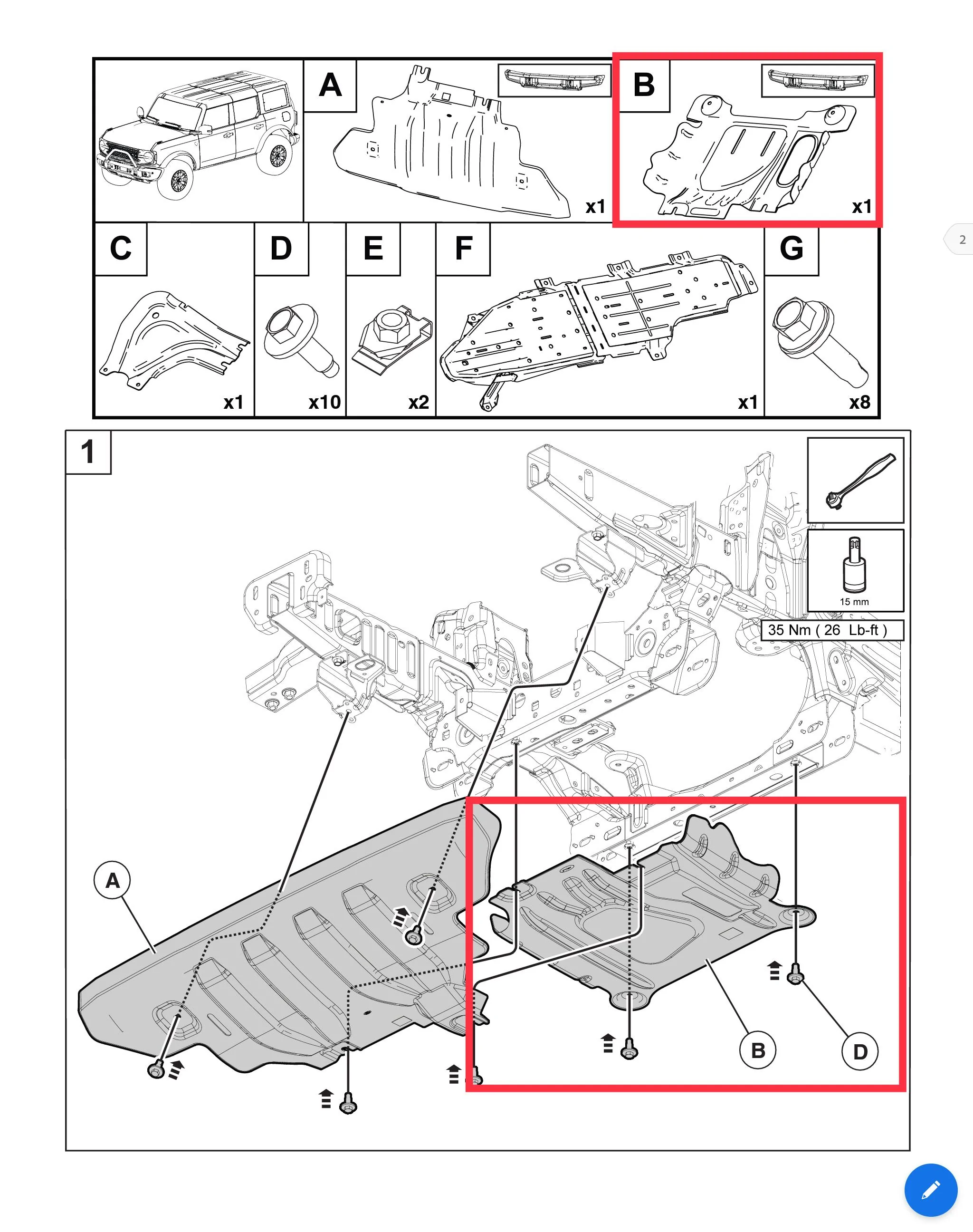 Ford Bronco Adding plates to Badlands D2CB0D8D-5D23-42C0-A7A8-683E41A0AB54