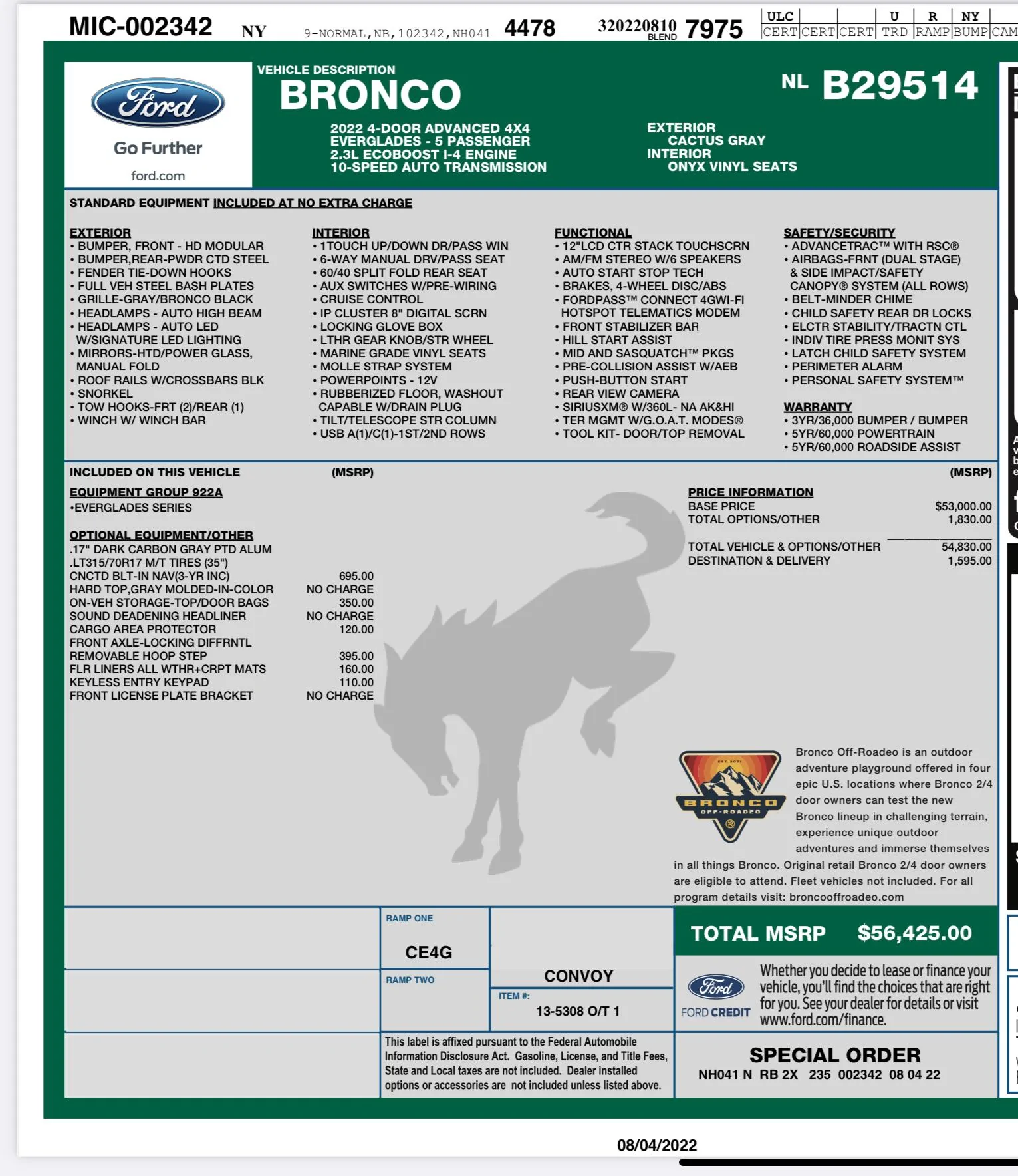 Ford Bronco 8/8/22 Build Week Group. 1F0DF0D0-33C5-4637-81B2-C362F42DCE77