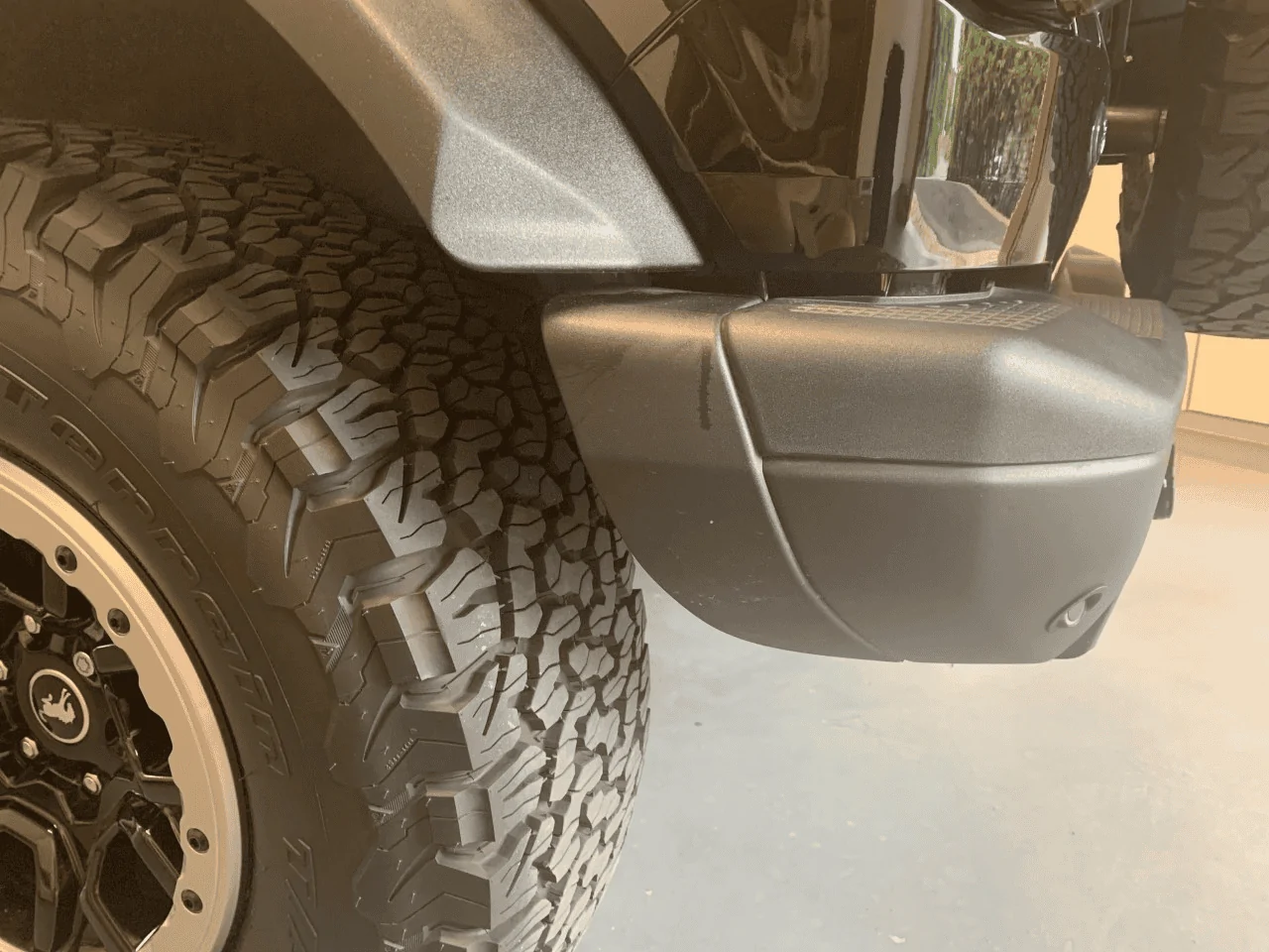 Ford Bronco REAR BUMPER END CAPS SWAP regular bumper caps