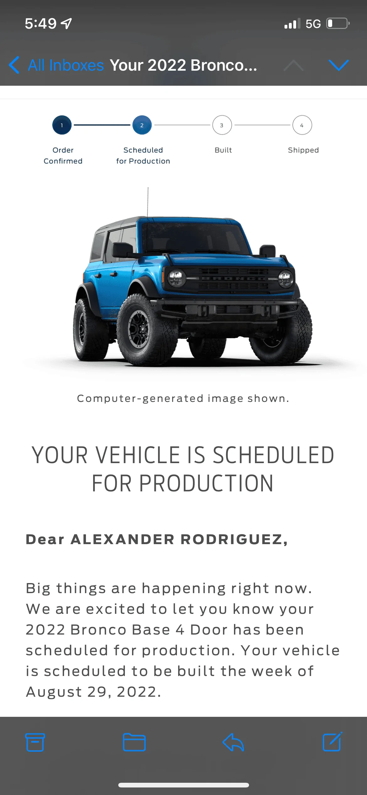 Ford Bronco 8/29/2022 Build Week Group ACB7D10B-8B9E-4250-9353-DE590393617D