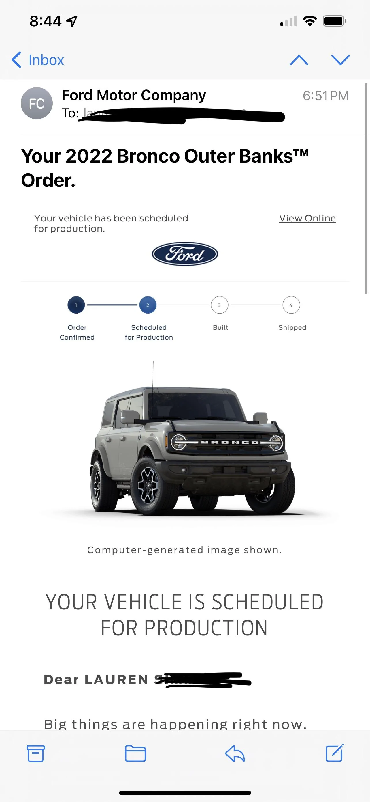 Ford Bronco Scheduled after 5 months!!! D6ACD55A-796B-4B5B-B0EB-317F33482A5B