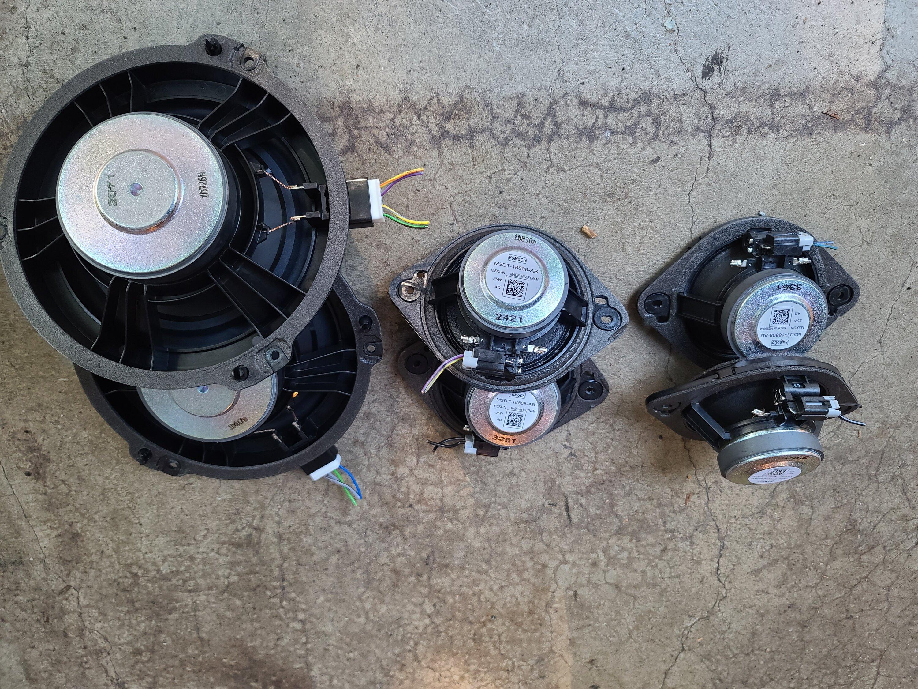 Ford Bronco JL Audio 4 inch speakers 20220805_174923
