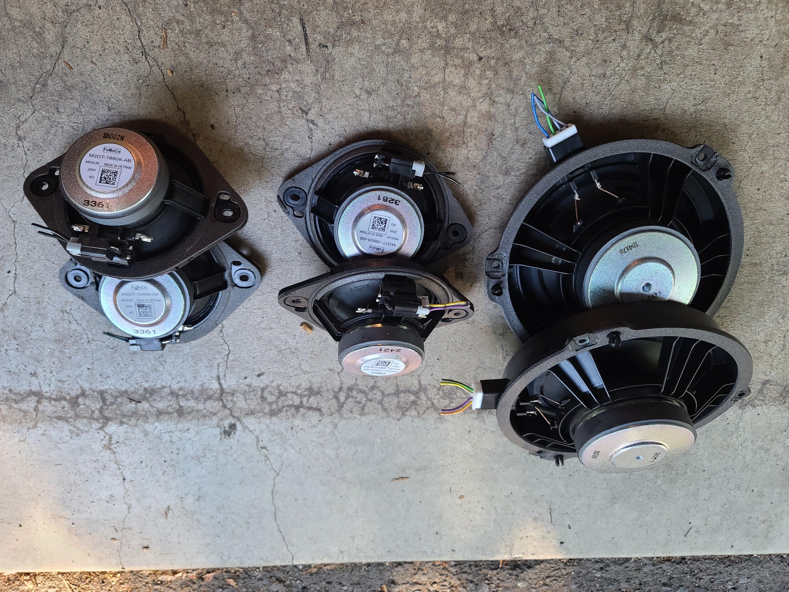 Ford Bronco JL Audio 4 inch speakers 20220805_174910