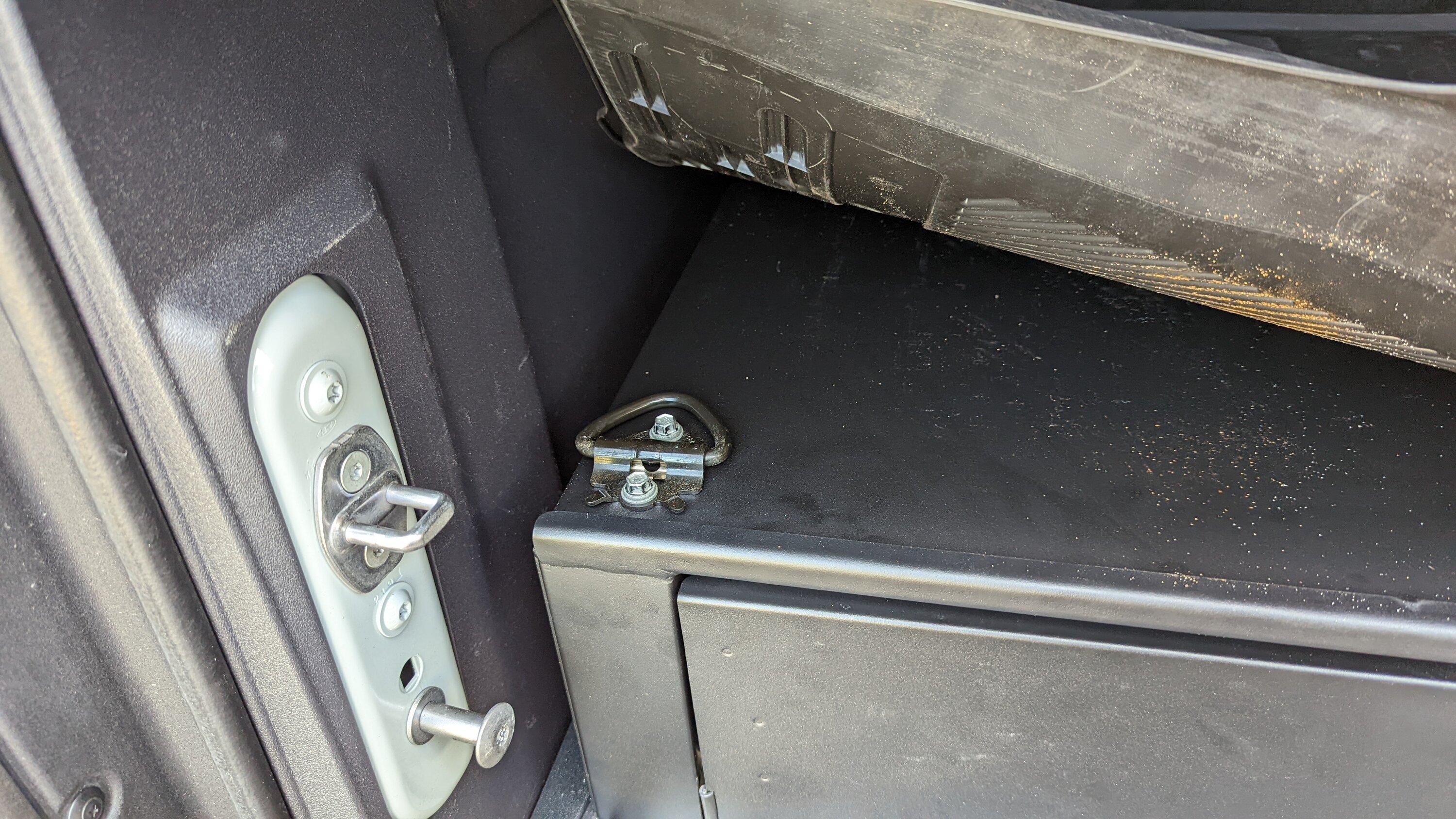 Ford Bronco Ford Cargo Area Security Drawer installed PXL_20220806_164220881
