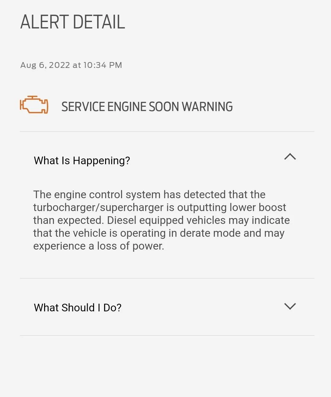 Ford Bronco K&N Intake - Service Engine Warning Light Screenshot_20220806-225939_FordPass