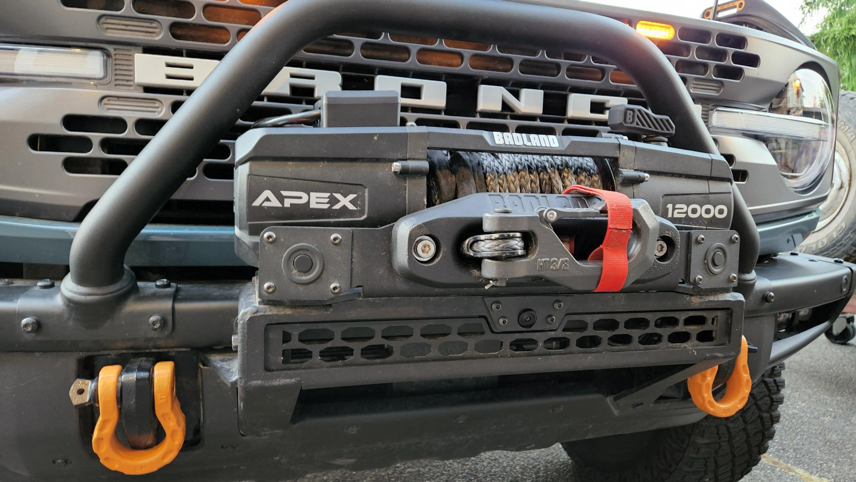 Ford Bronco RC High Winch Mount & Winch Install w/ Control Box Relocation 20220807_203117